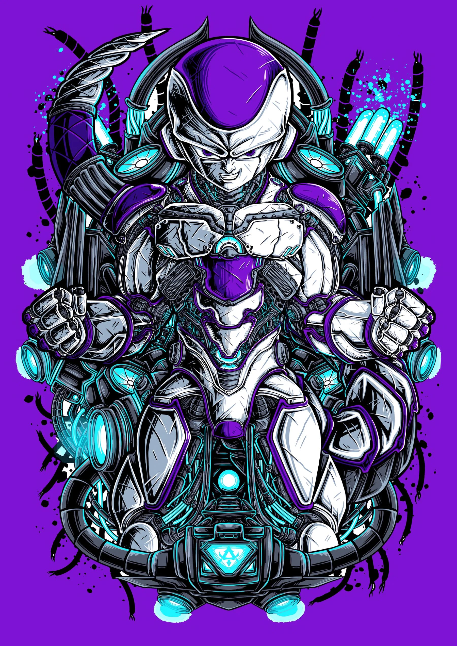 Freezer Estilo Mecha Púrpura