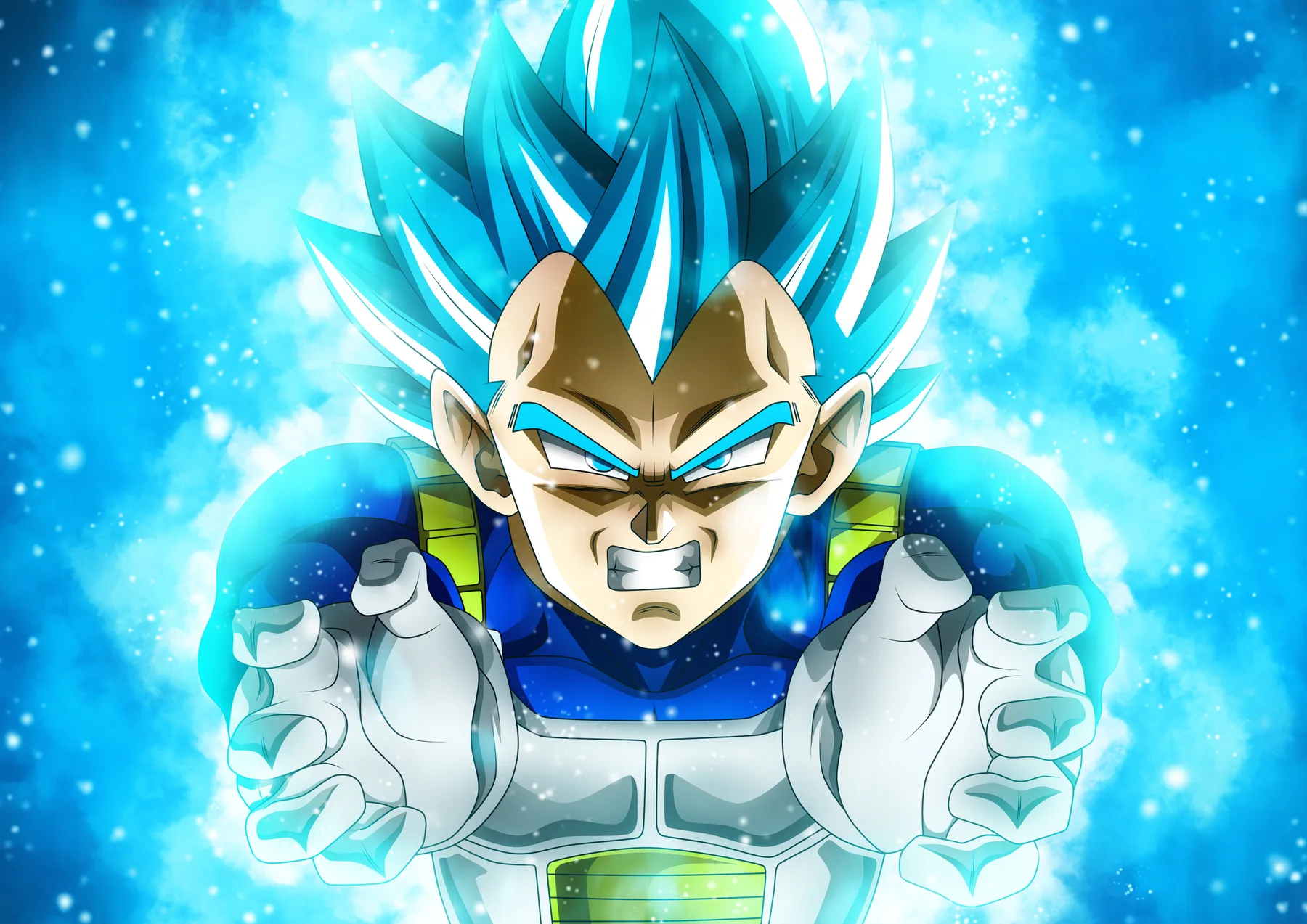 Vegeta Super Saiyan Blue Puños Cerrados