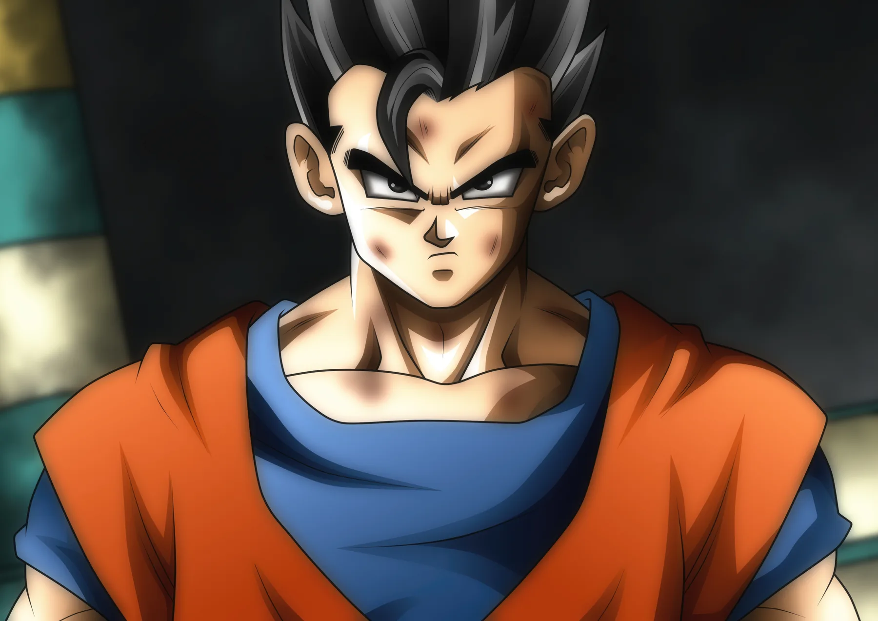 Gohan Místico Retrato Serio
