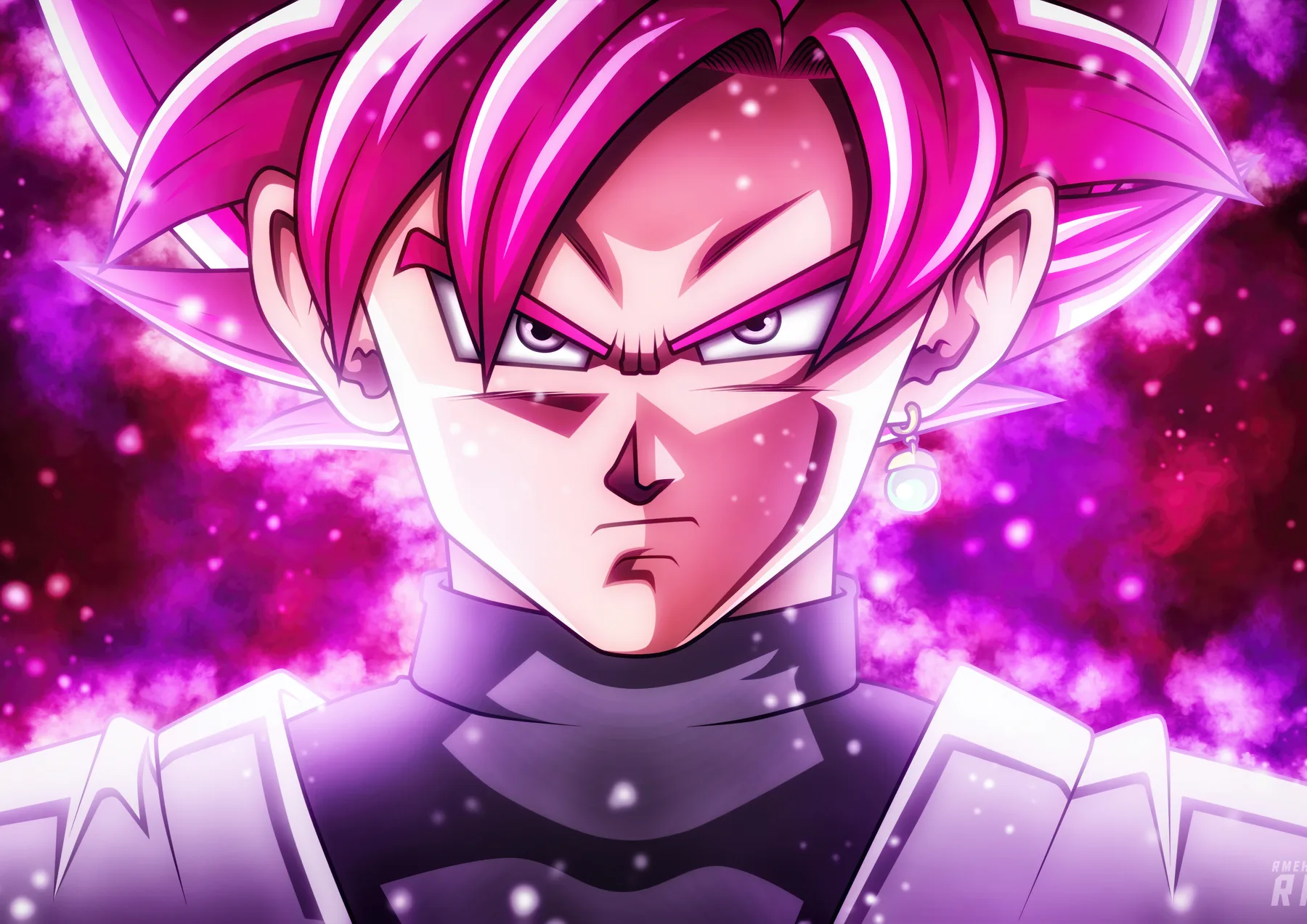 Goku Black Super Saiyan Rosé Rostro