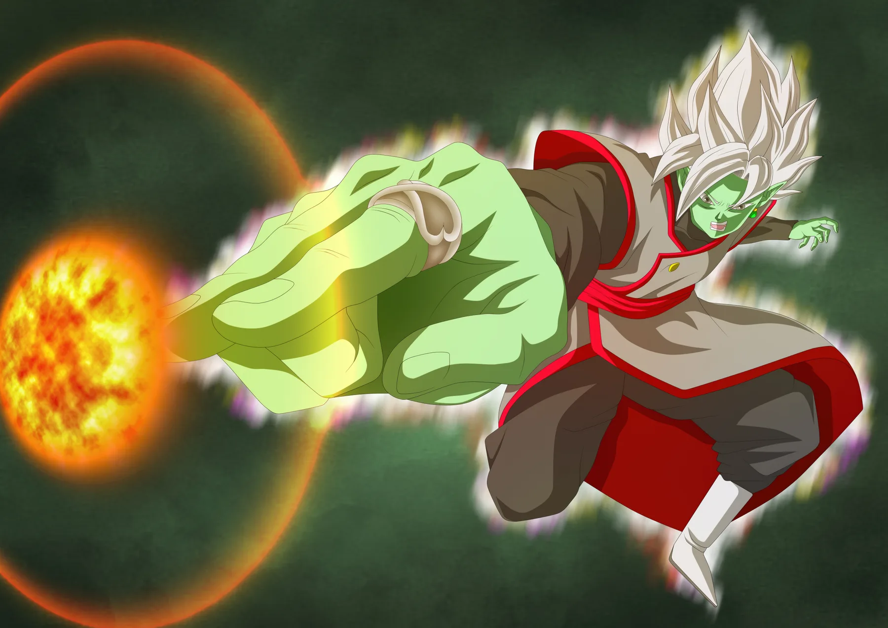 Zamasu Fusionado Puño de Fuego