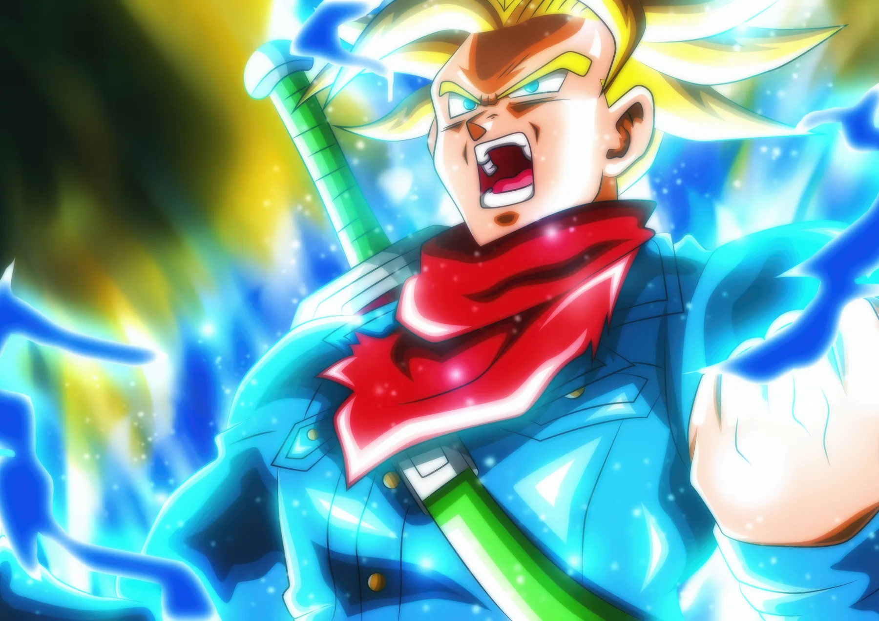 Trunks Super Saiyan Grito Espada