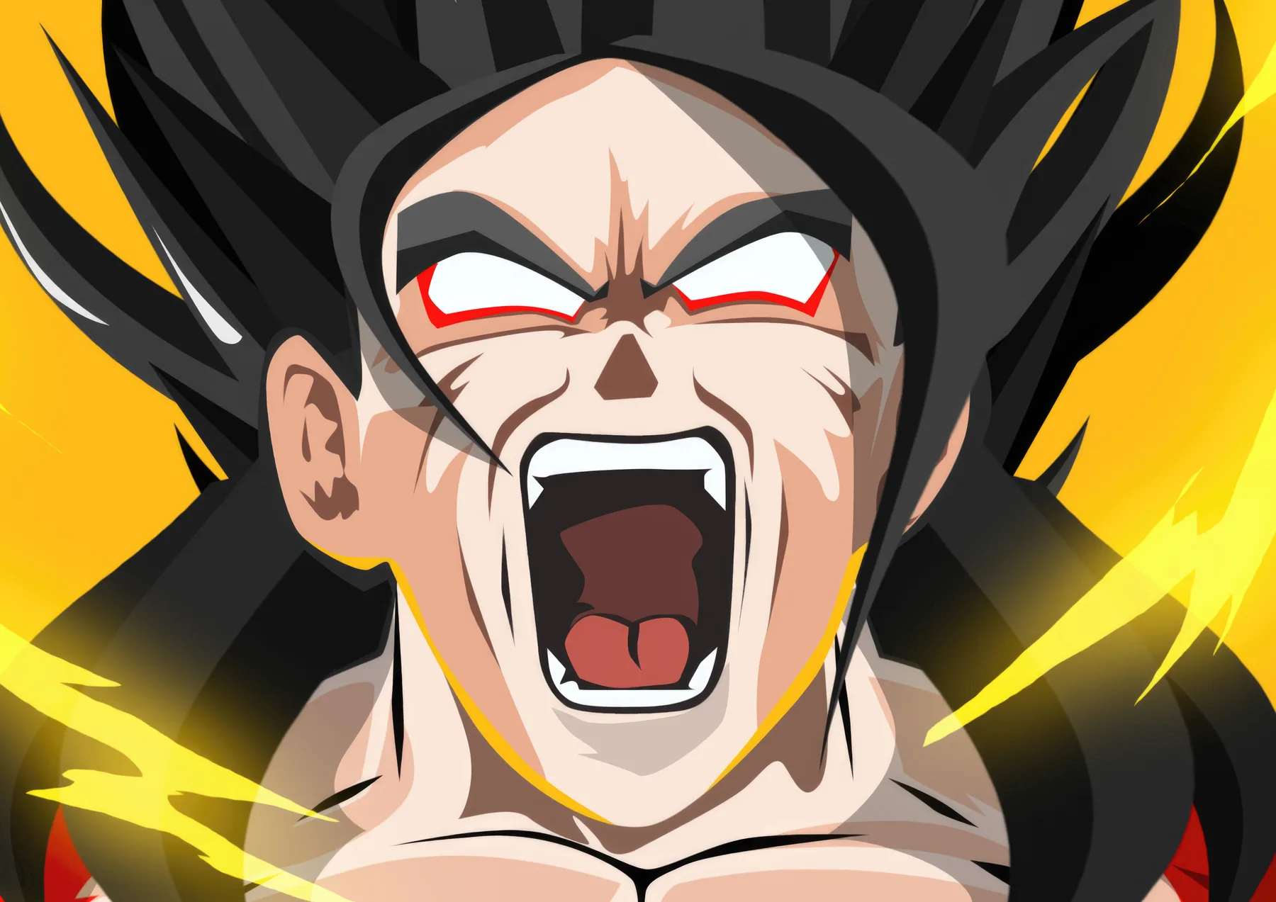 Gogeta Super Saiyan 4 Grito Furia
