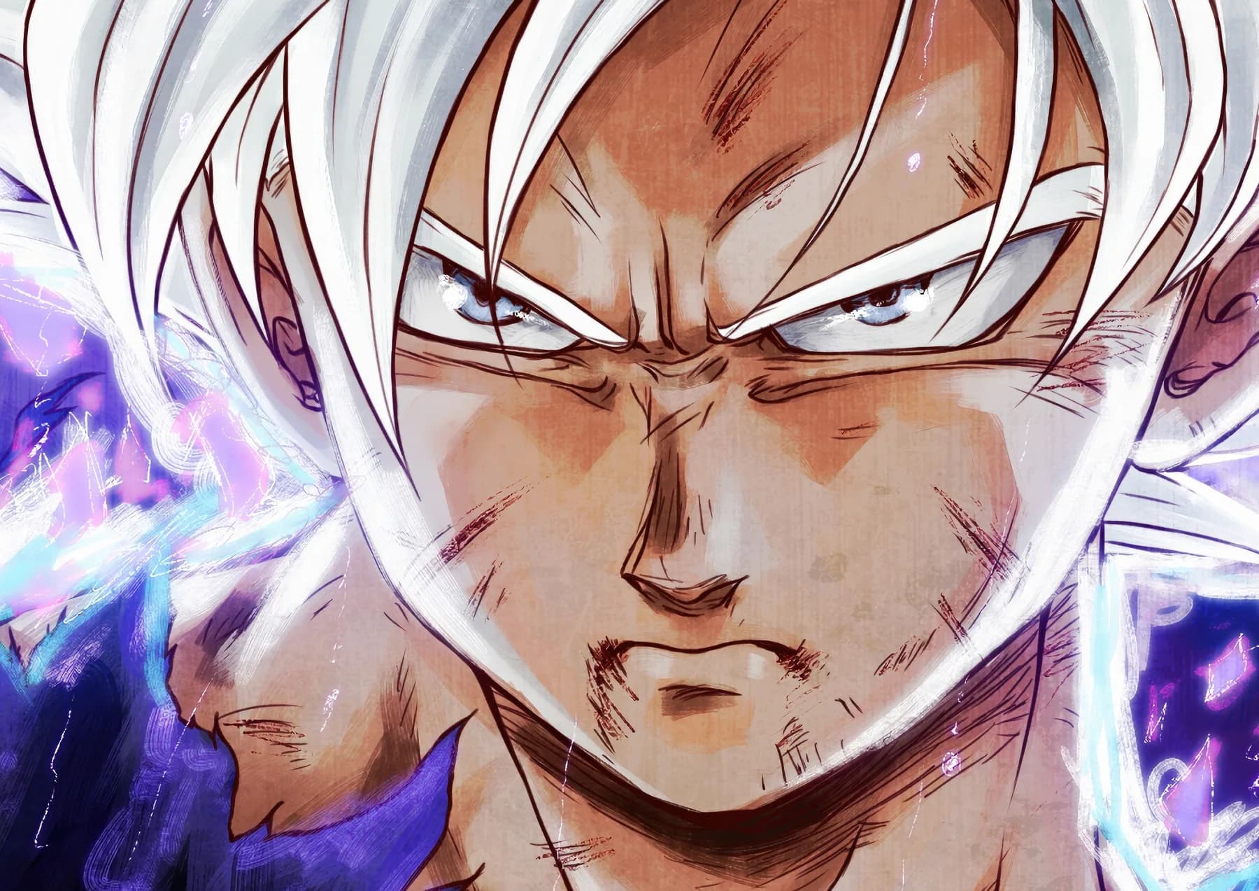 Goku Ultra Instinto Boceto Detallado