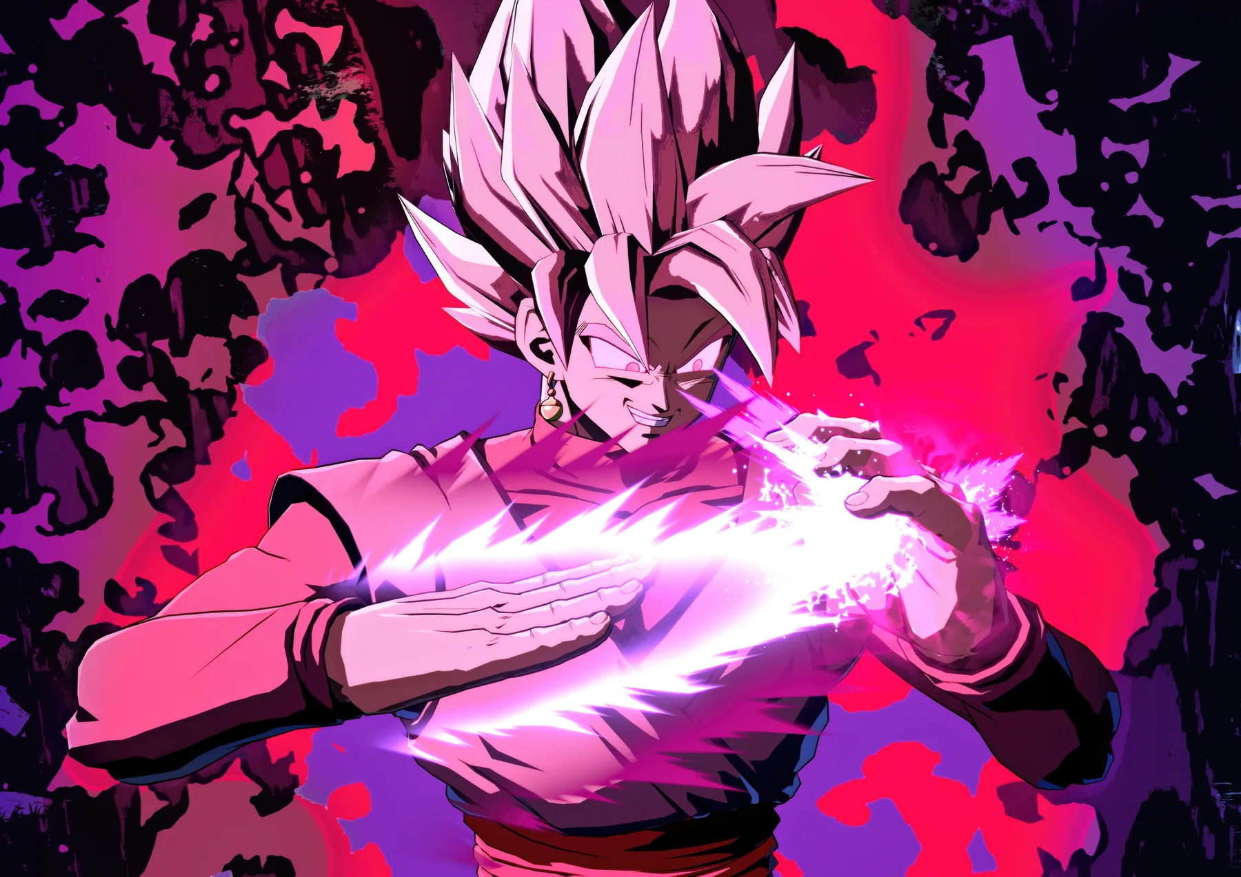 Goku Black Kamehameha Rosa