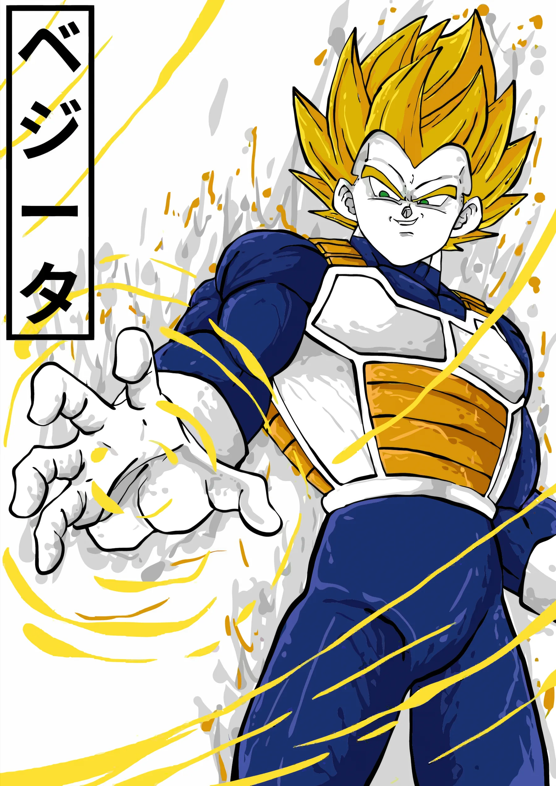 Vegeta Super Saiyan Poder