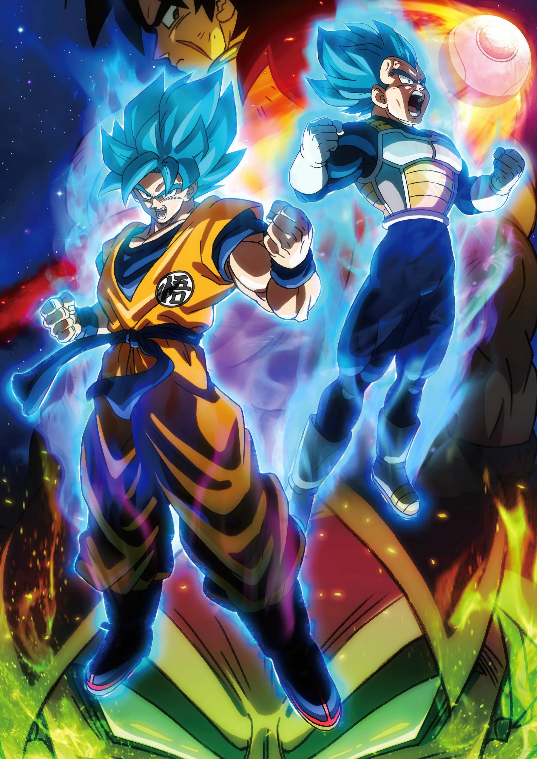 Goku y Vegeta Super Saiyan Blue