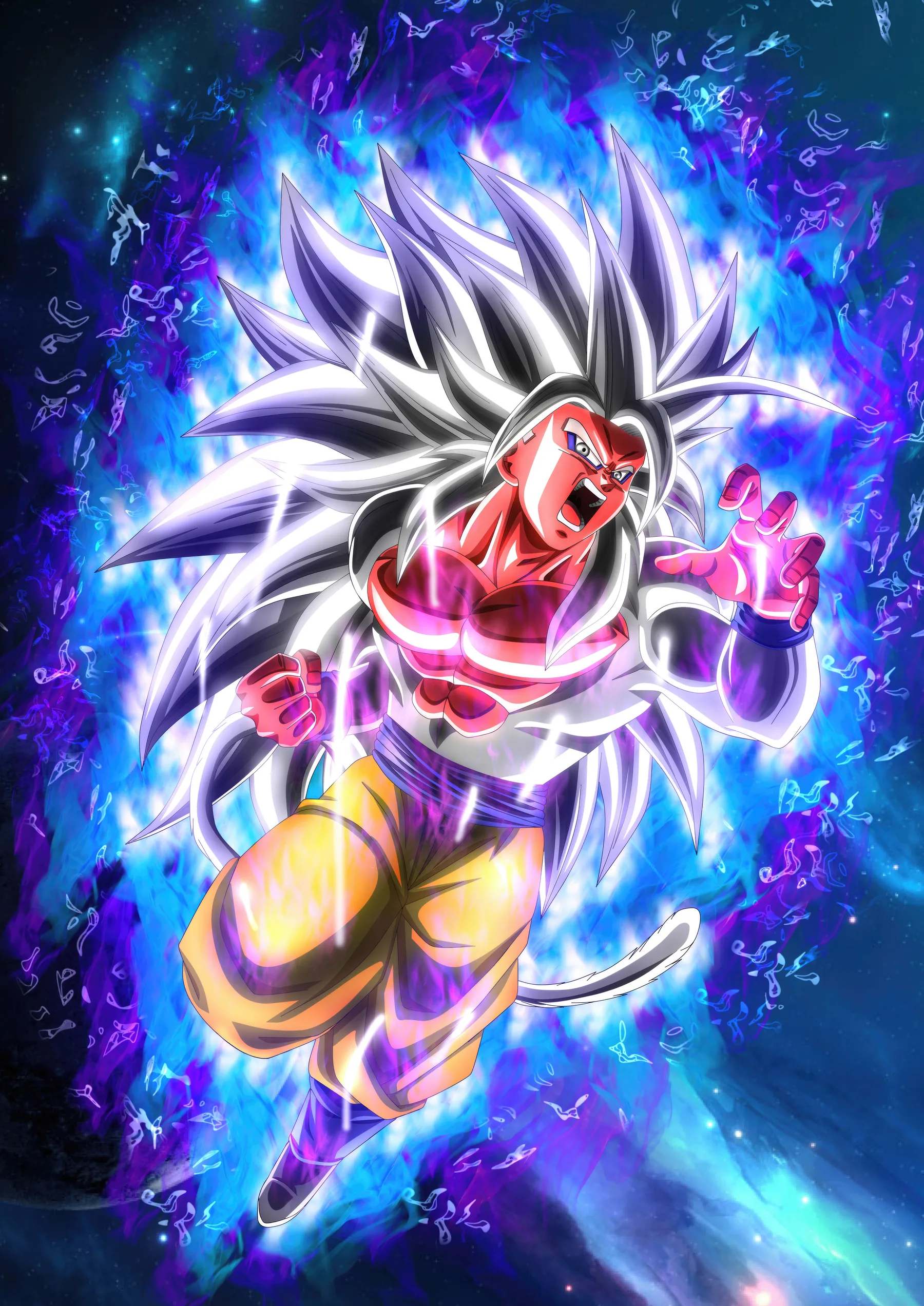 Goku Super Saiyan 5 Aura de Poder