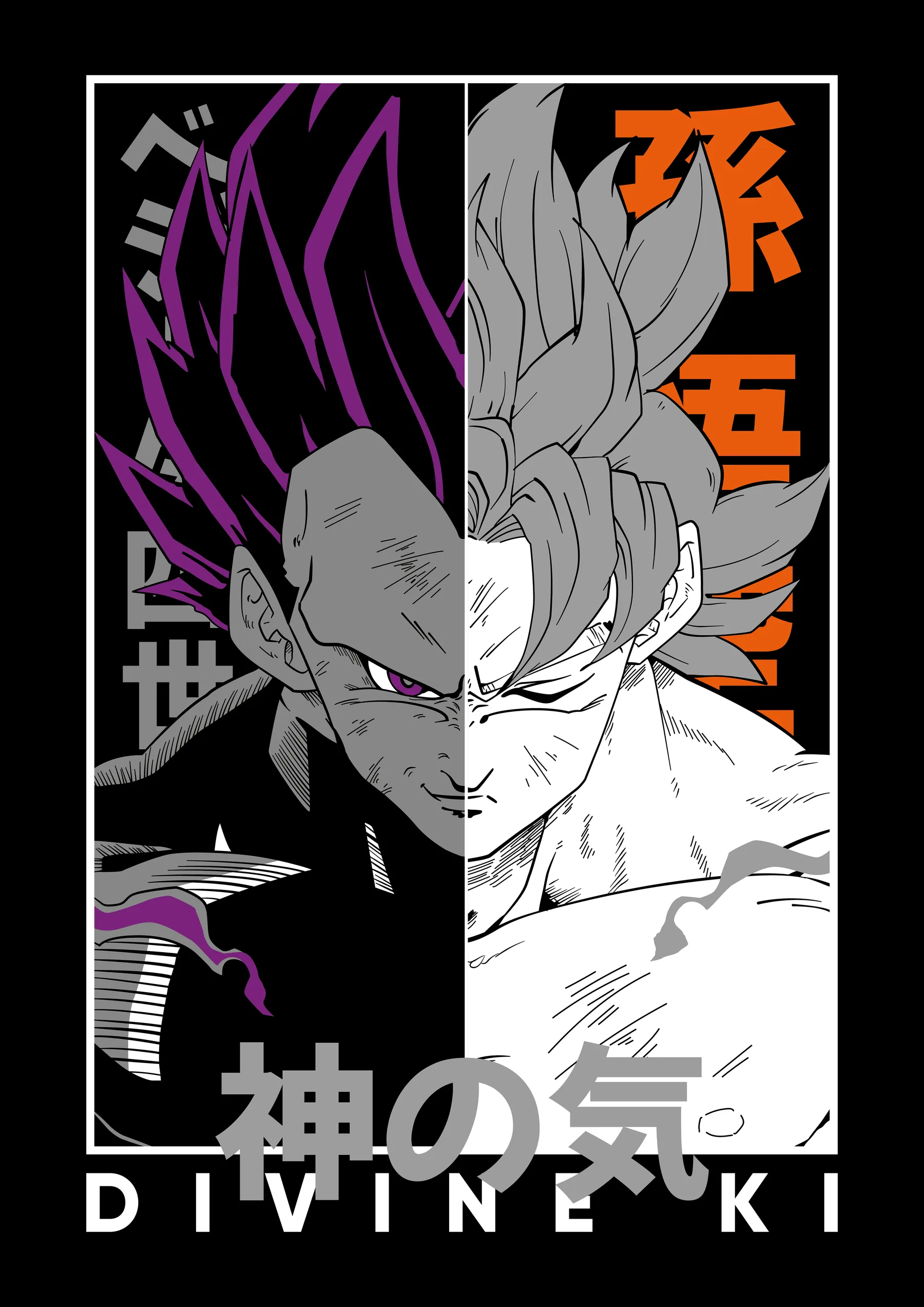 Gohan y Goku Ki Divino Dividido