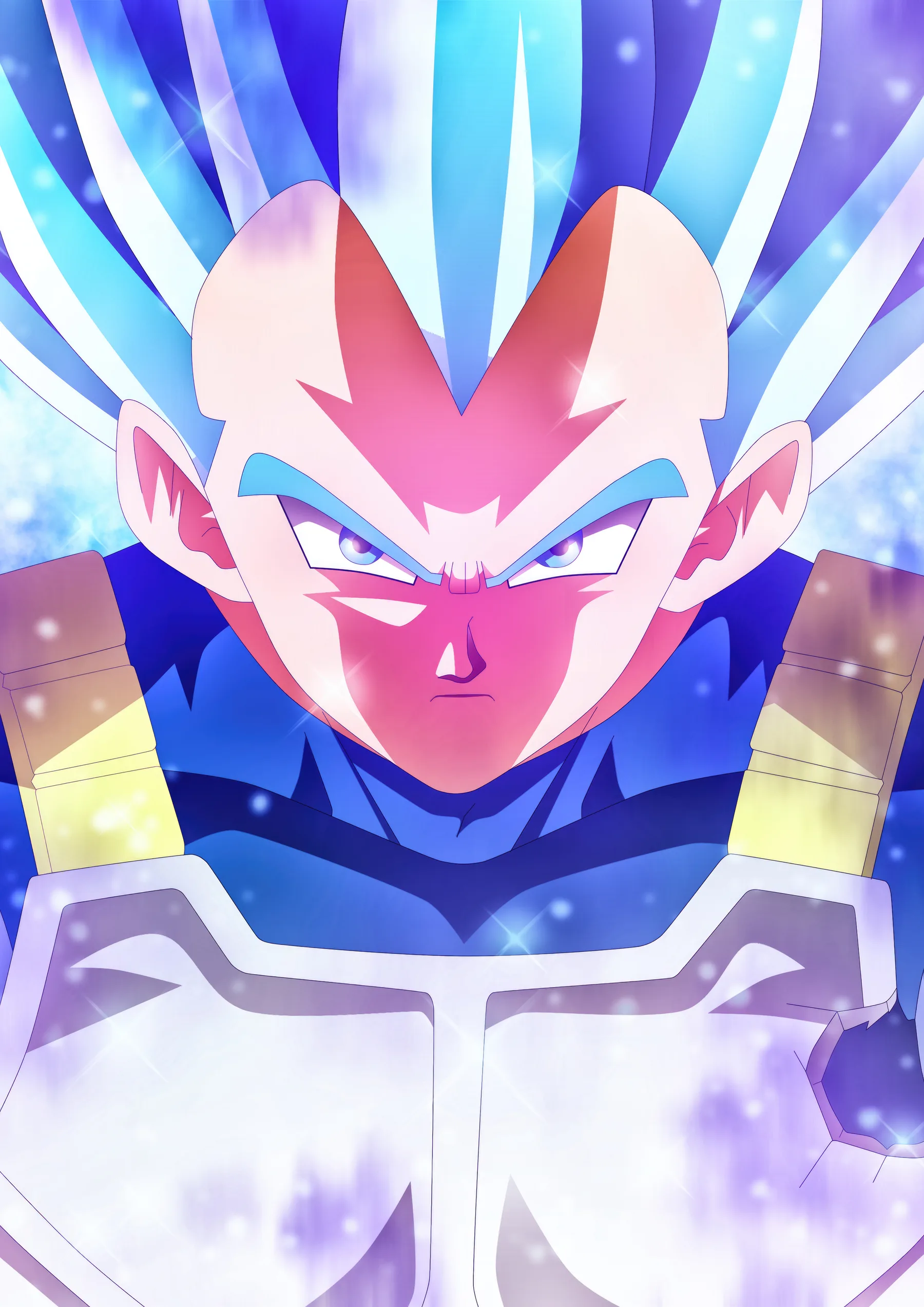 Vegeta Super Saiyan Blue Evolution Rostro