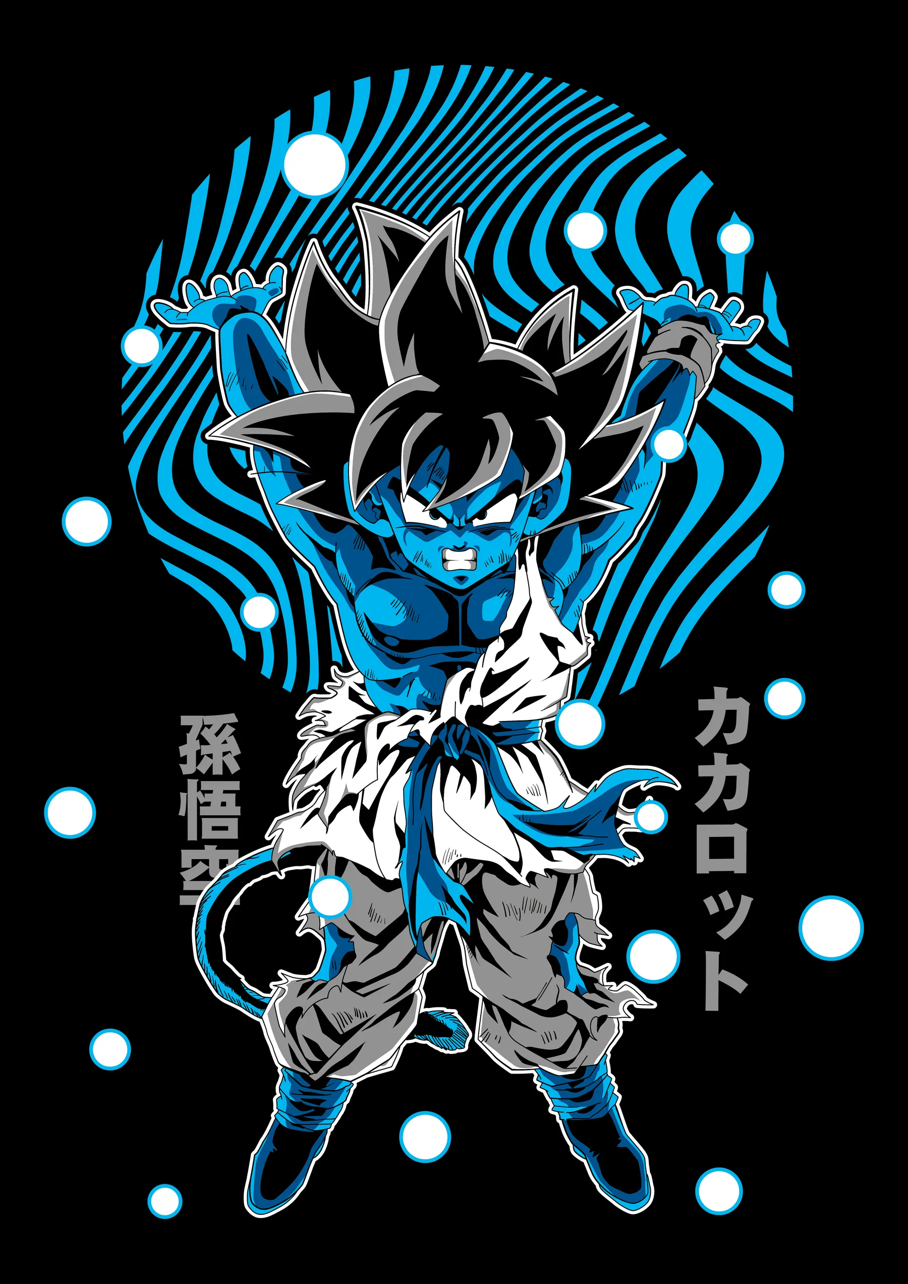 Goku Ultra Instinto Kakaroto Azul