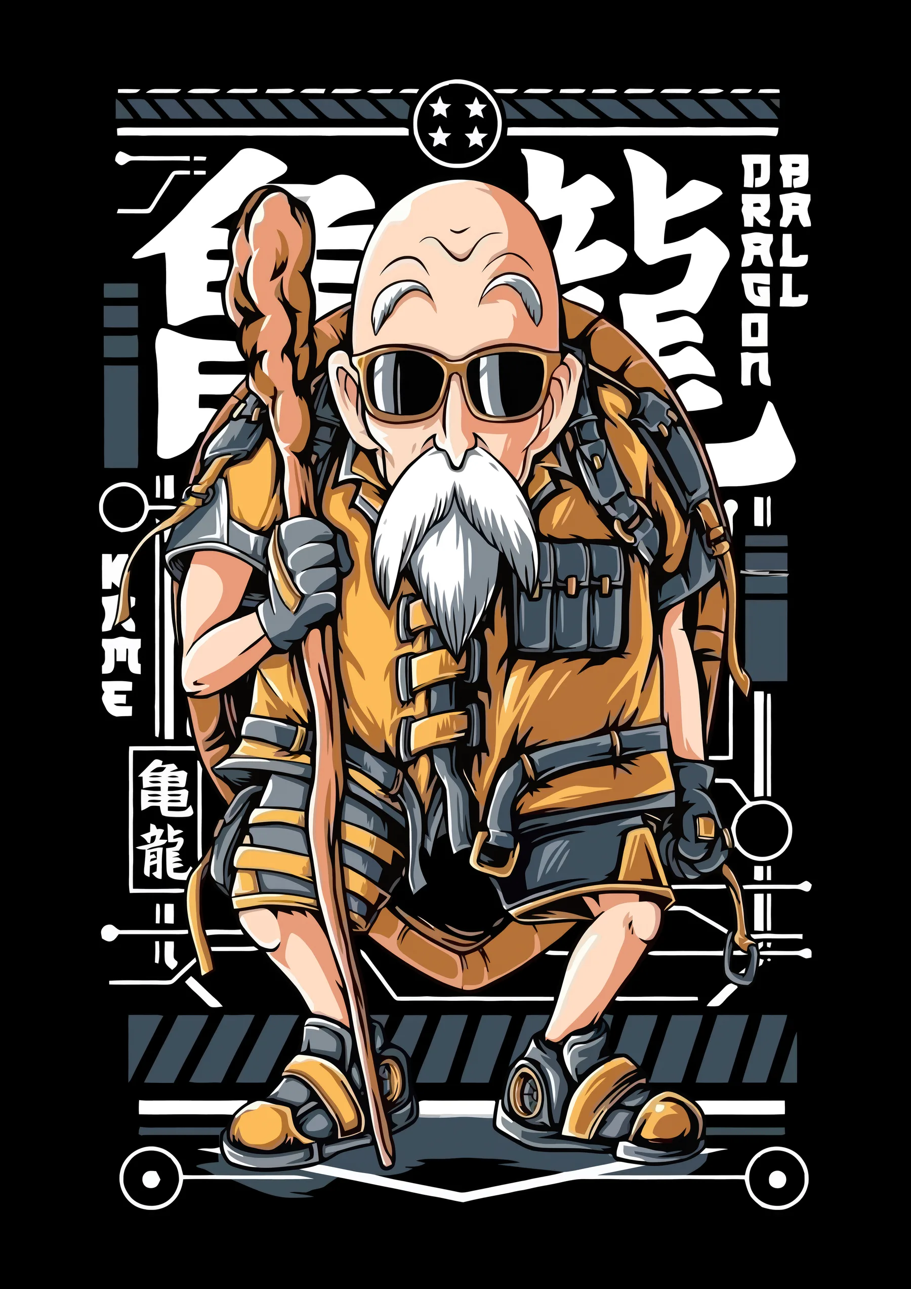 Maestro Roshi Estilo Cyborg Mecha