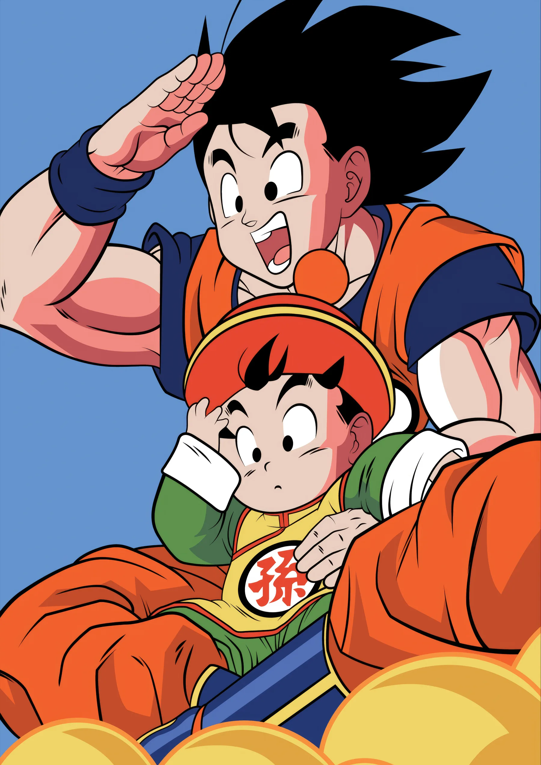Goku y Gohan Niño Tierno Momento