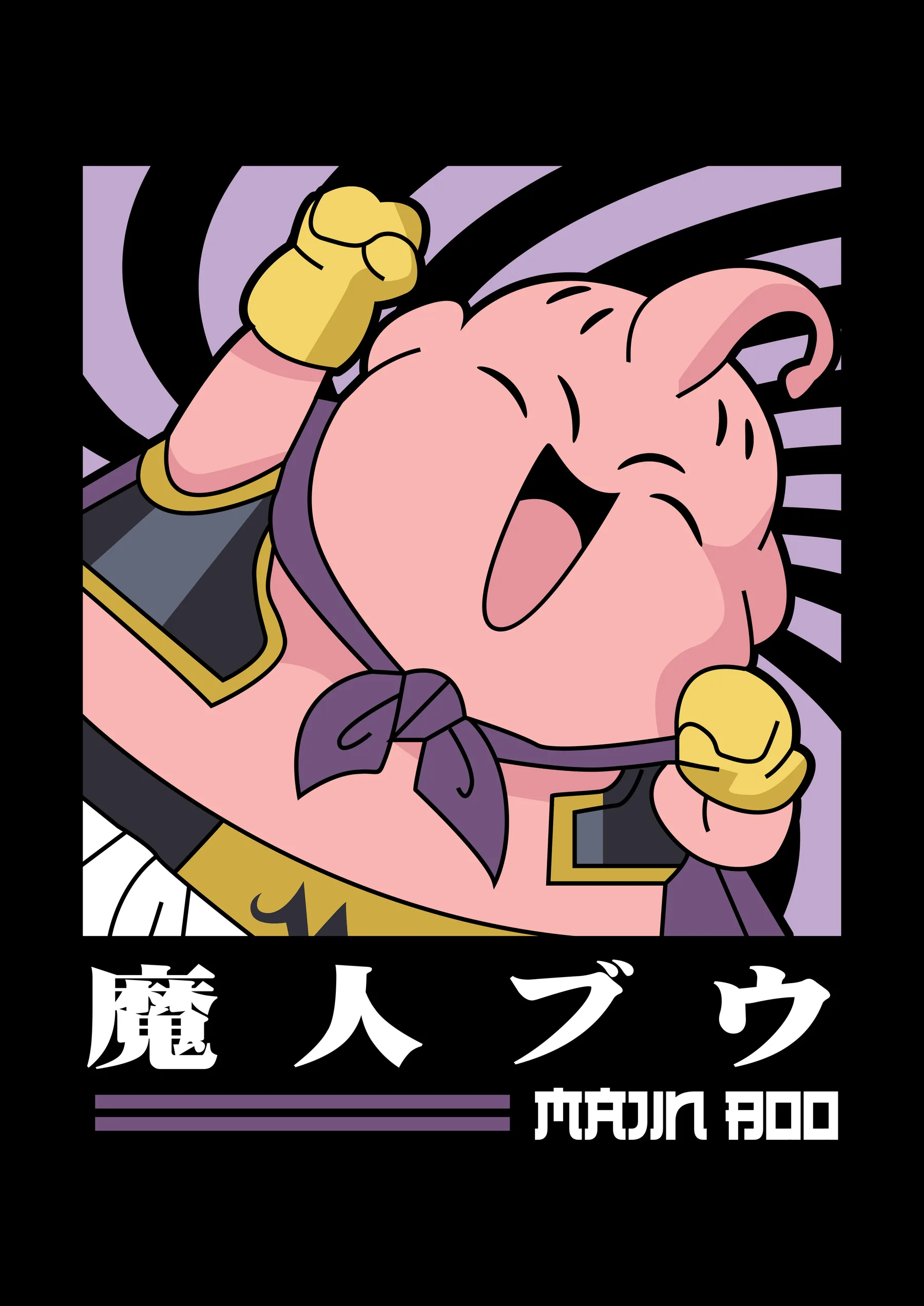 Majin Buu Retrato Puño en Alto