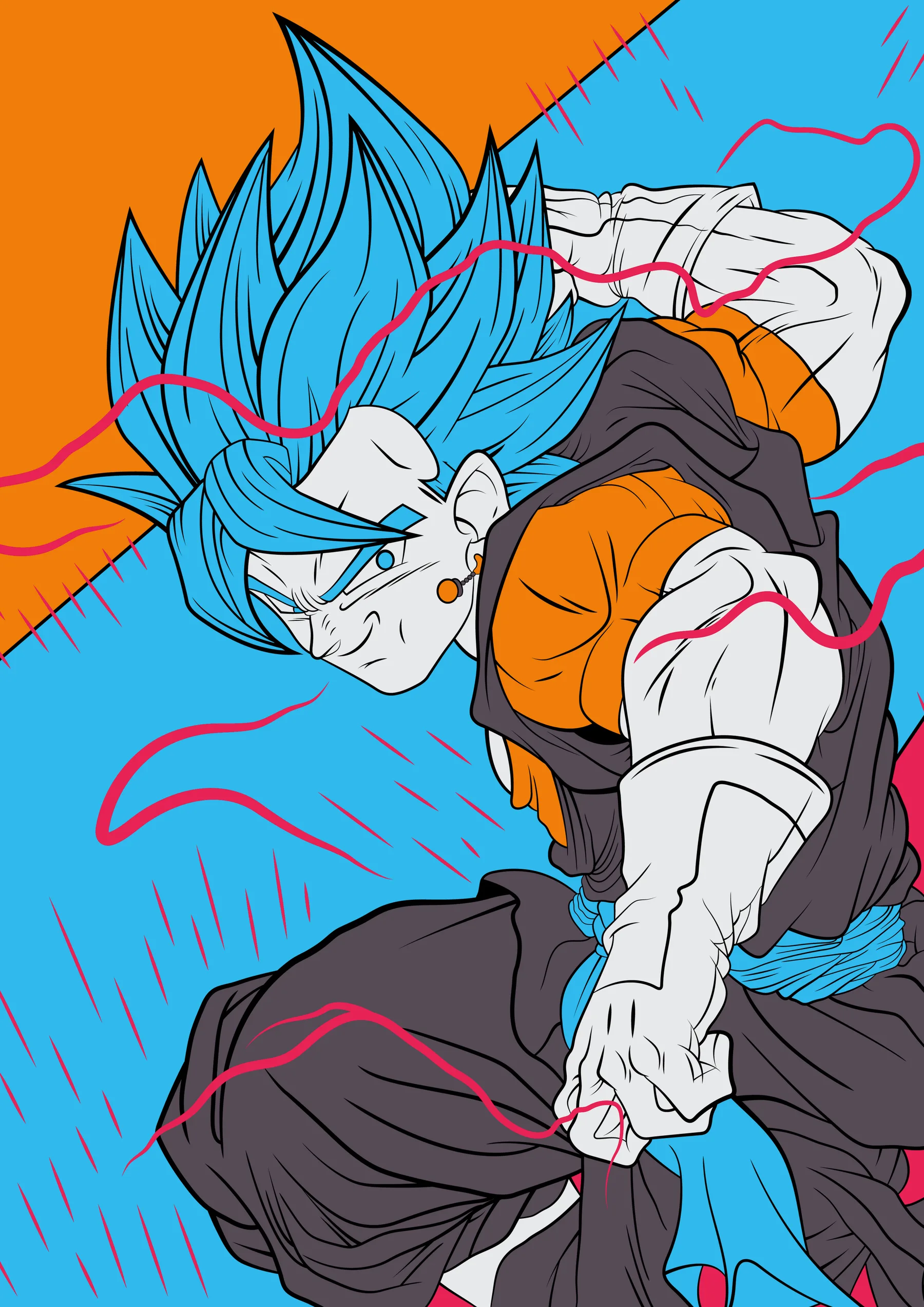 Vegetto Super Saiyan Blue Fusión