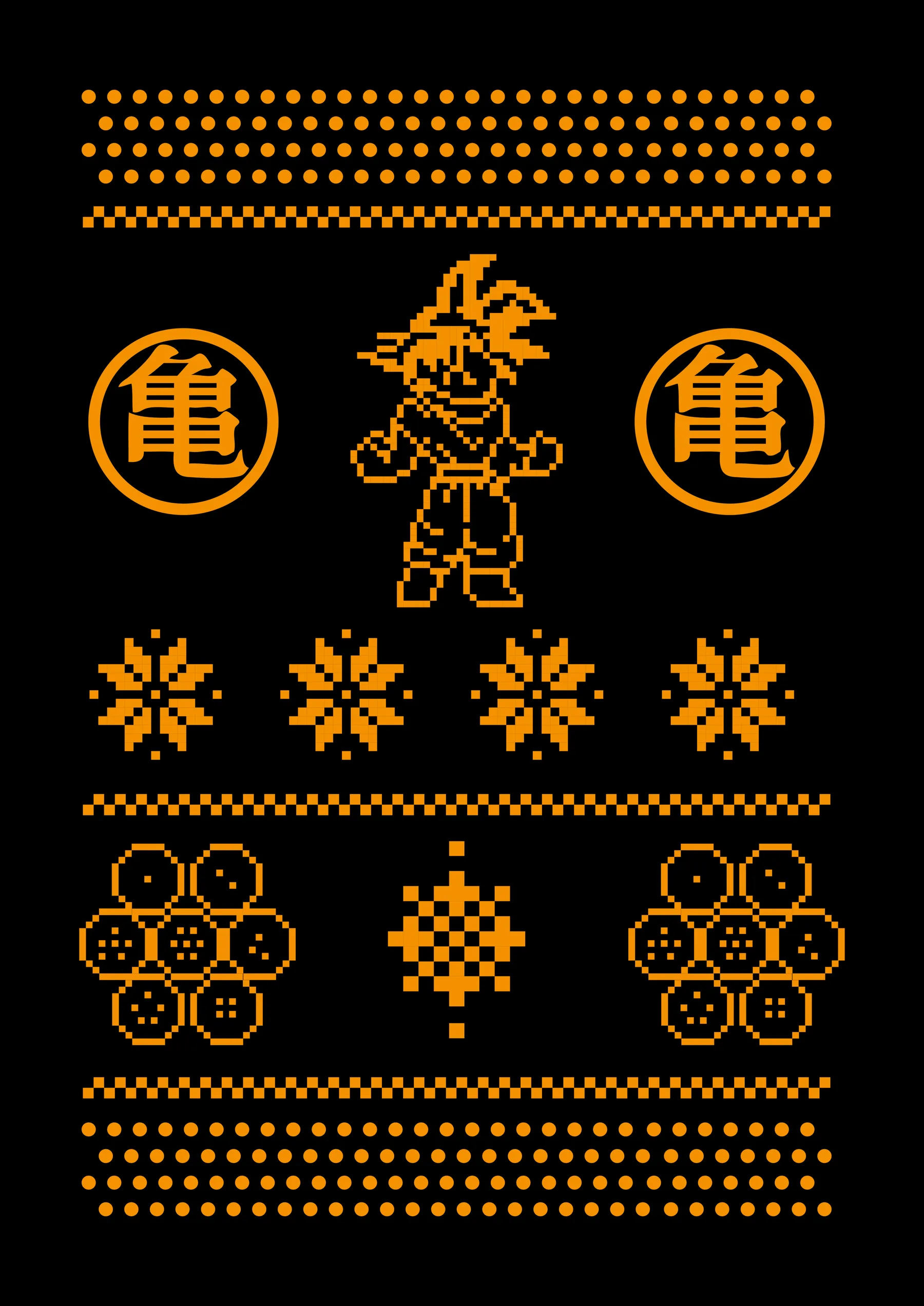 Goku Pixel Art Estilo Retro