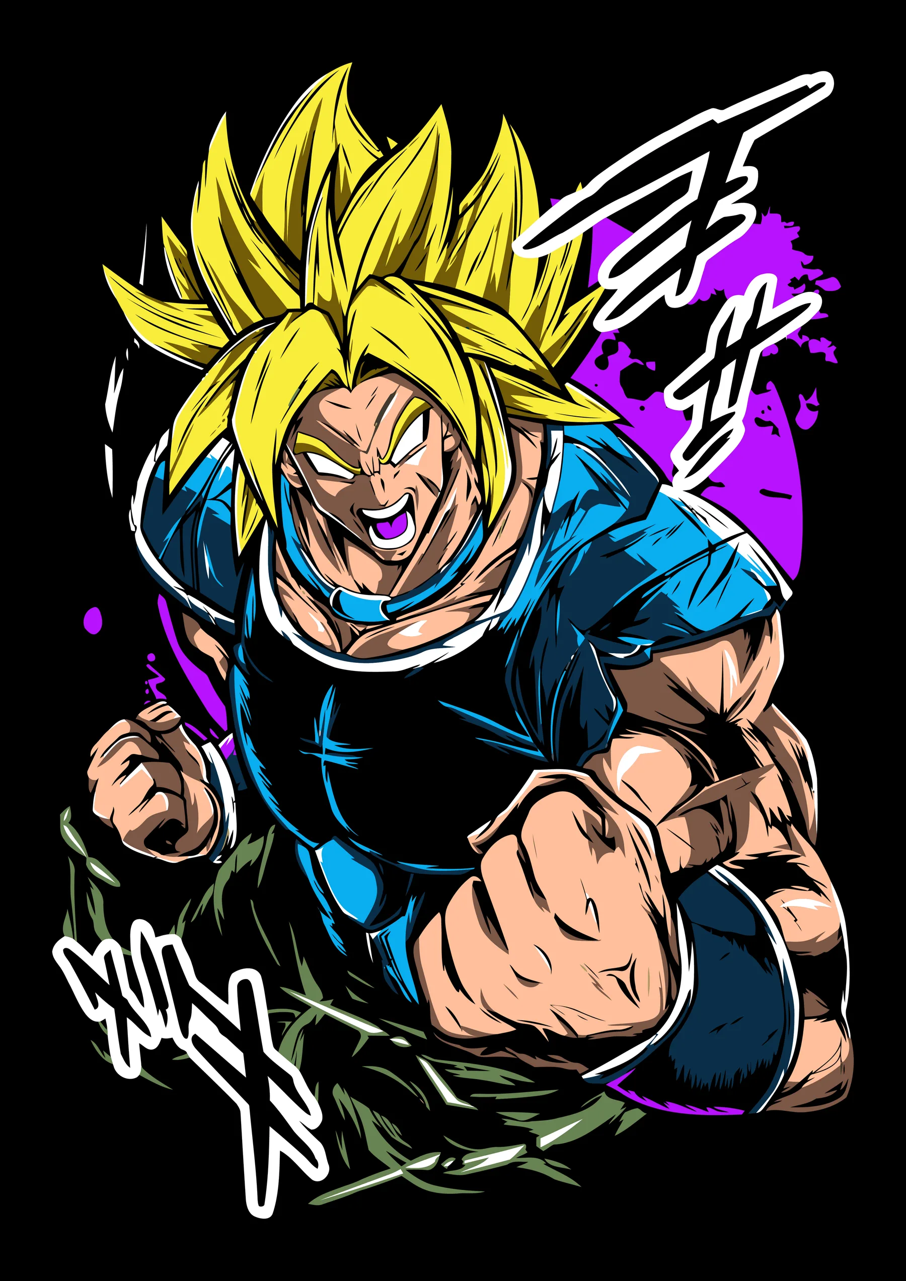 Goku Super Saiyan Estilo Graffiti
