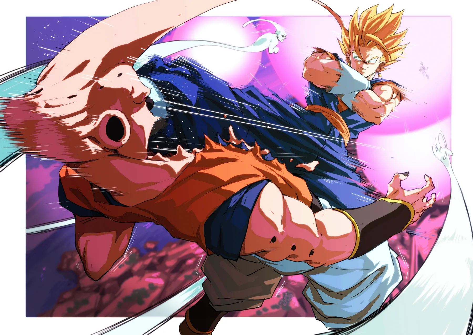 Gotenks Super Saiyan Puño Fantasma