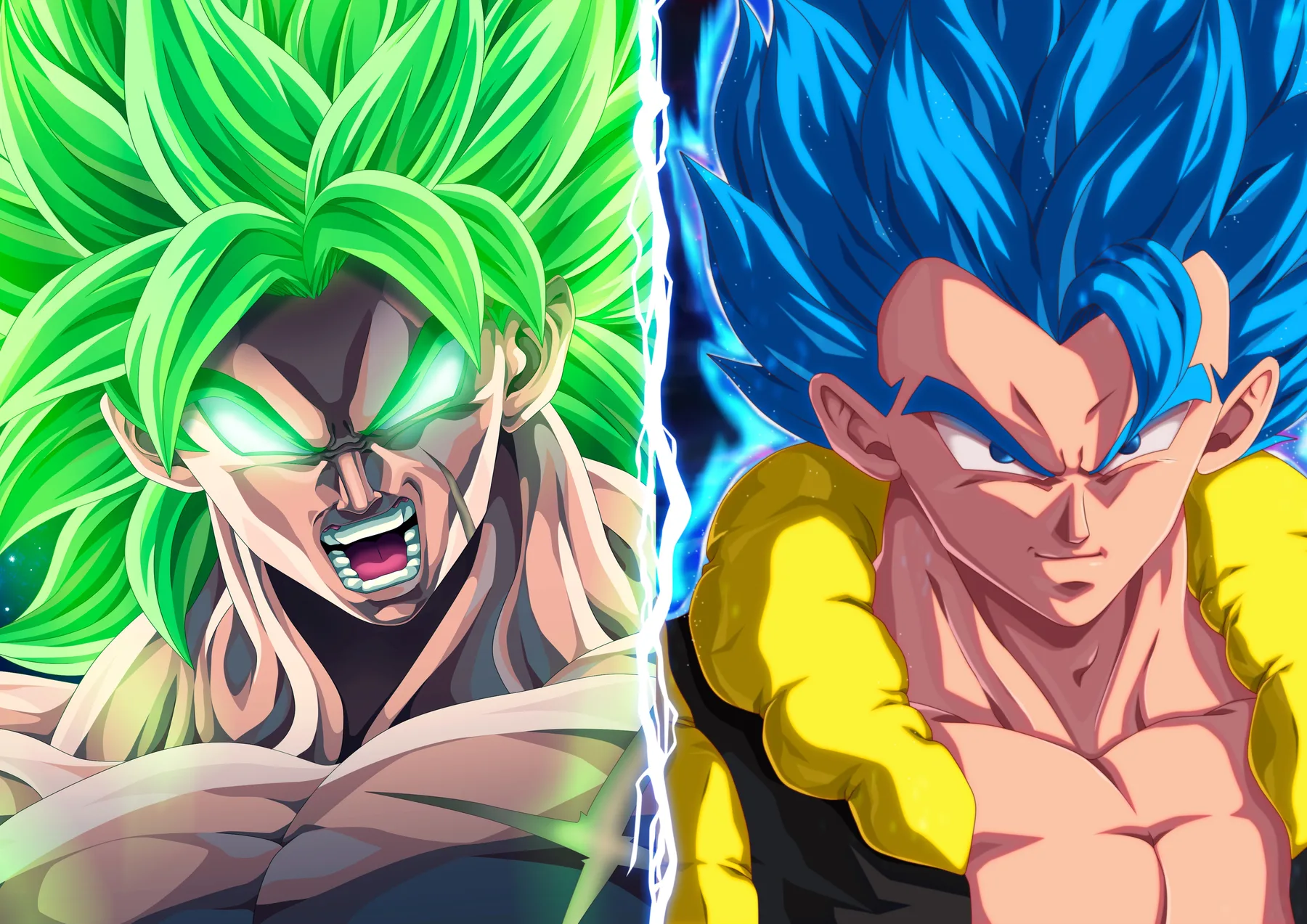 Broly vs Gogeta Batalla Dividida