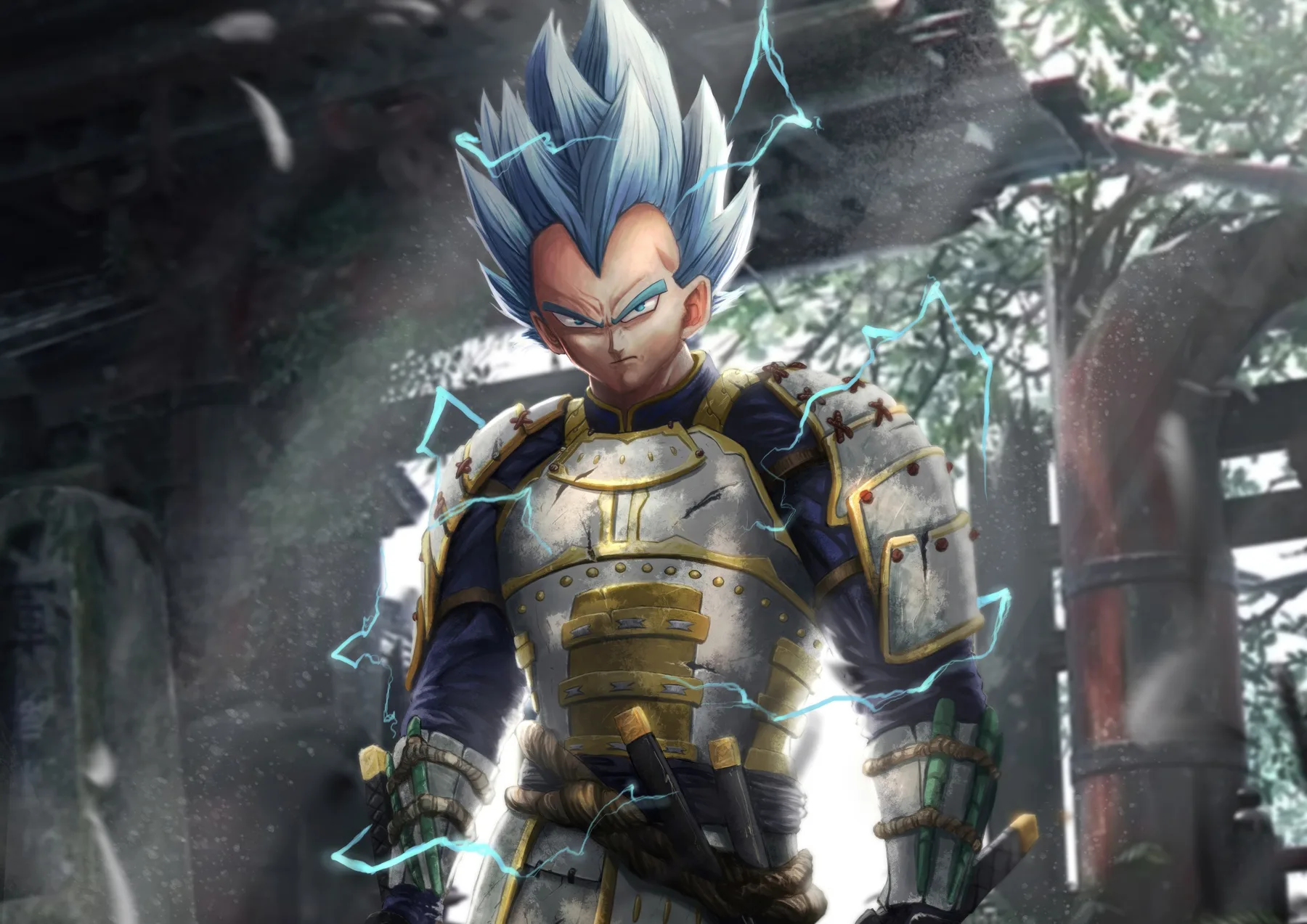 Vegetto Super Saiyan Blue Armadura Samurai