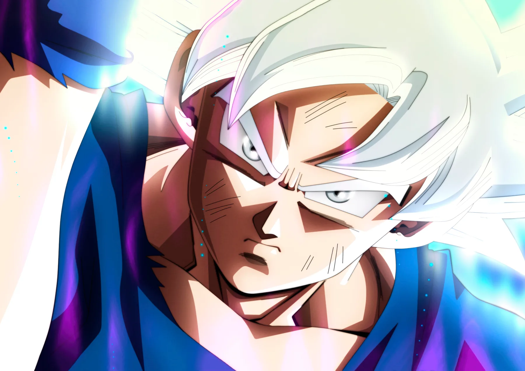 Goku Ultra Instinto Mirada Intensa