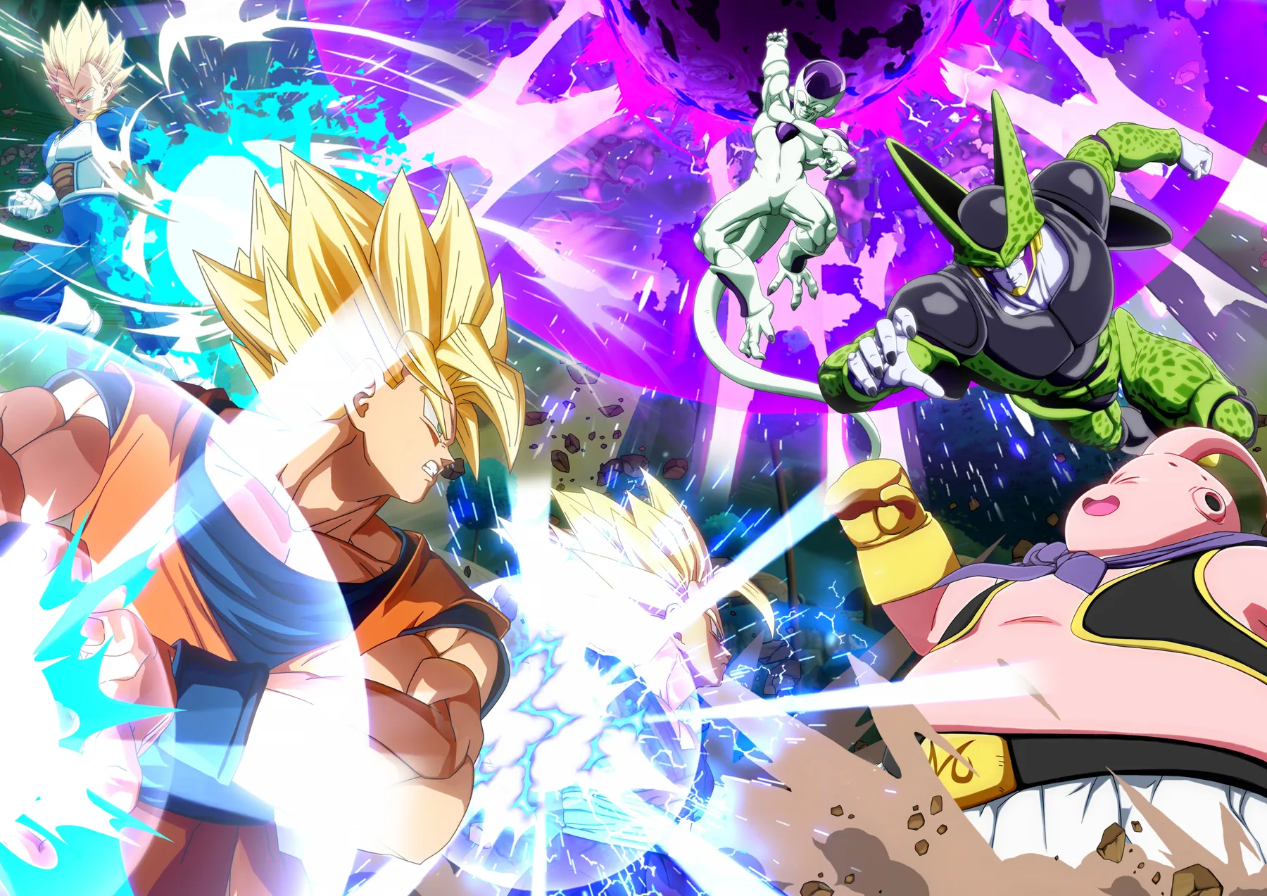 Batalla Épica Goku Vegeta Cell Freezer Buu