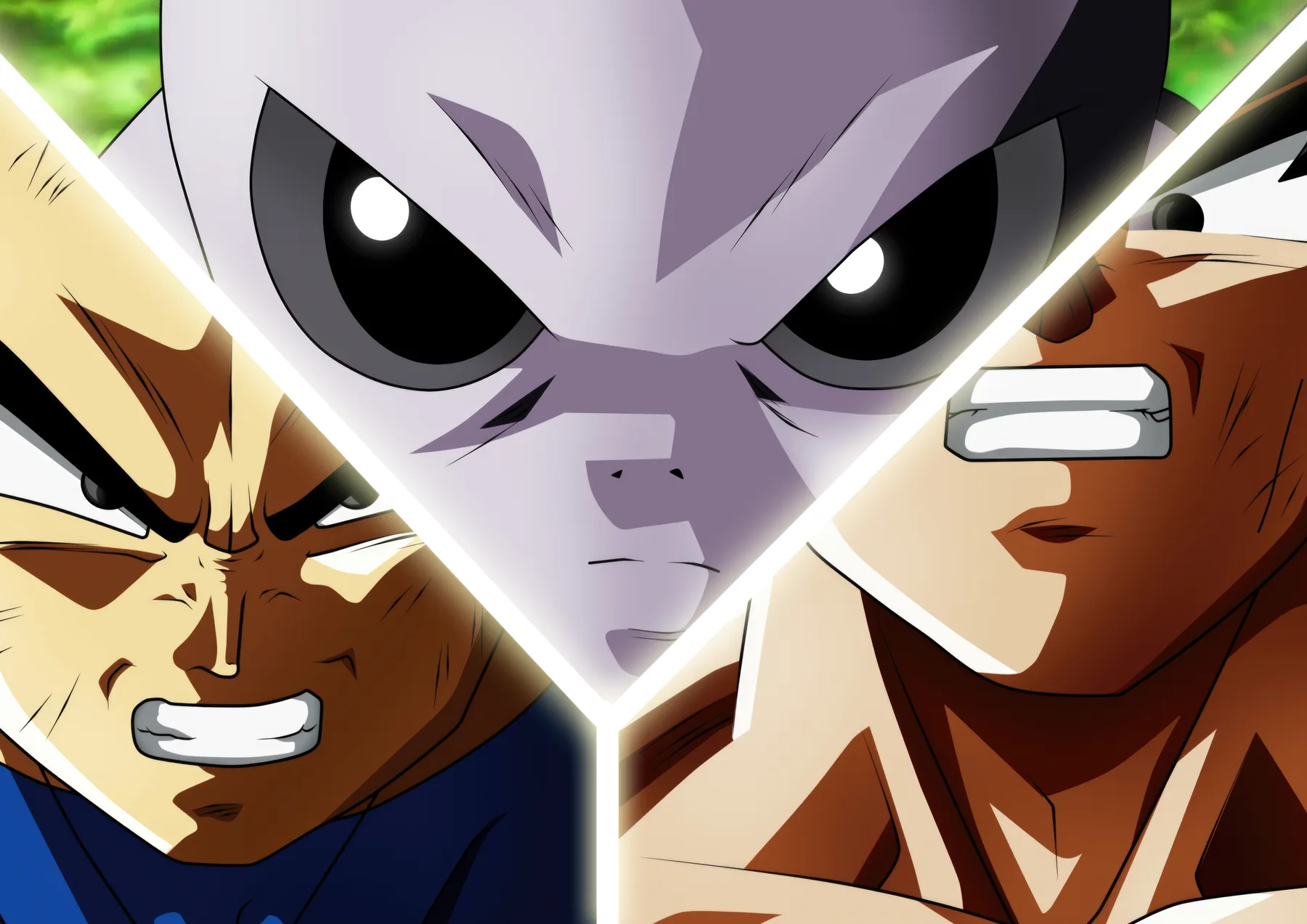 Whis y Vegeta Diseño Triangular