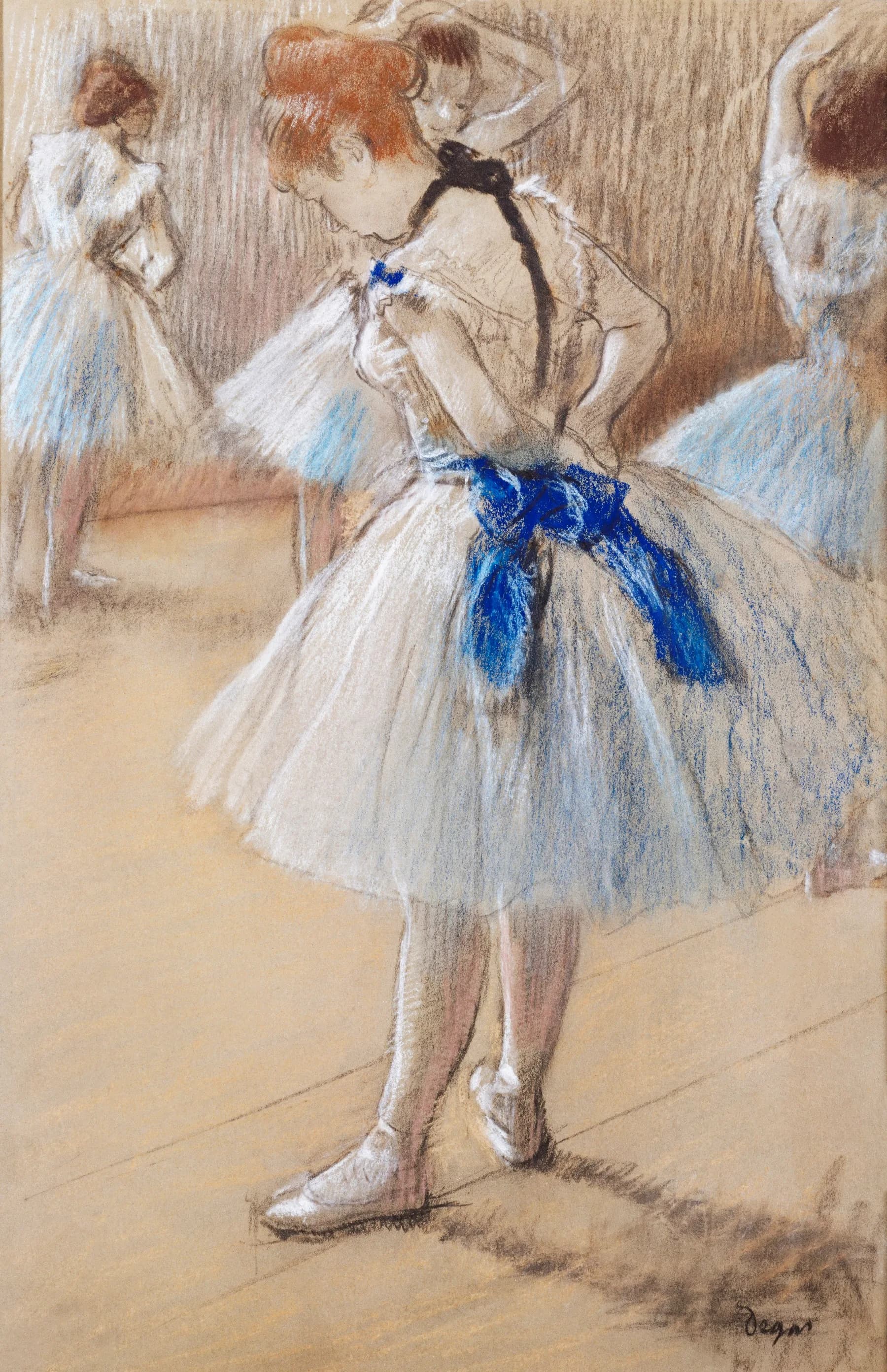 Bailarina Ajustando su Zapatilla - Edgar Degas