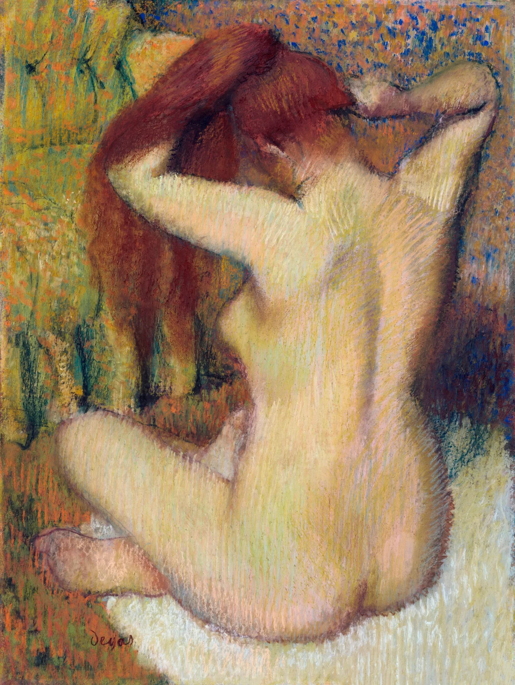 Mujer Secandose Despues del Bano - Edgar Degas