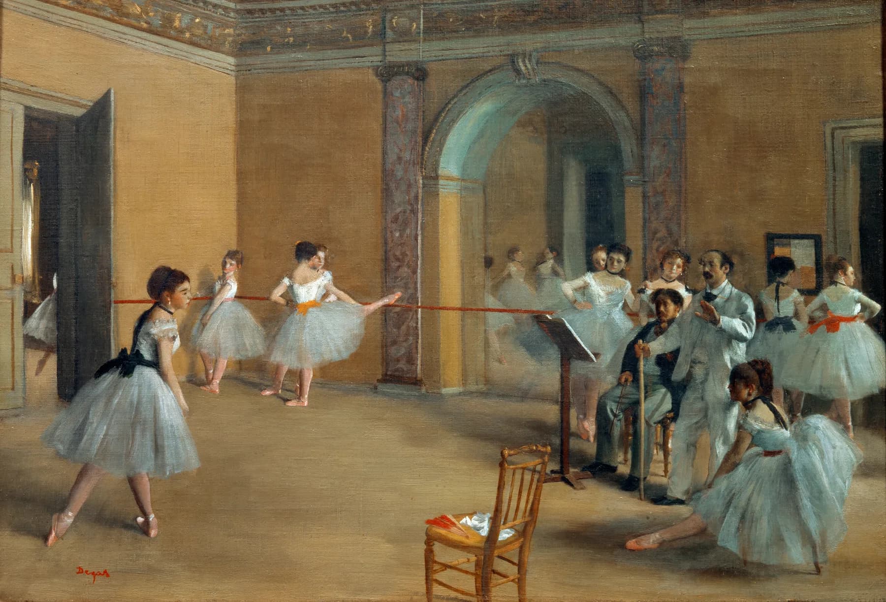 Ensayo de Ballet en el Escenario - Edgar Degas