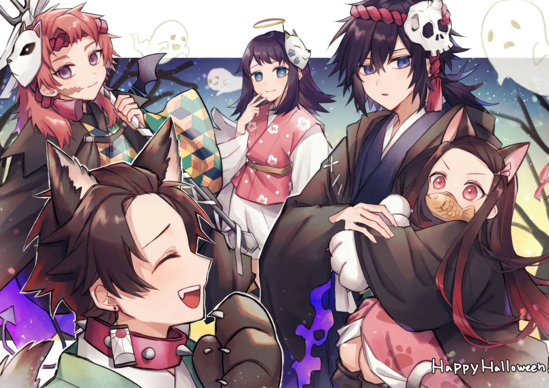 Demon Slayer Elenco Especial Halloween