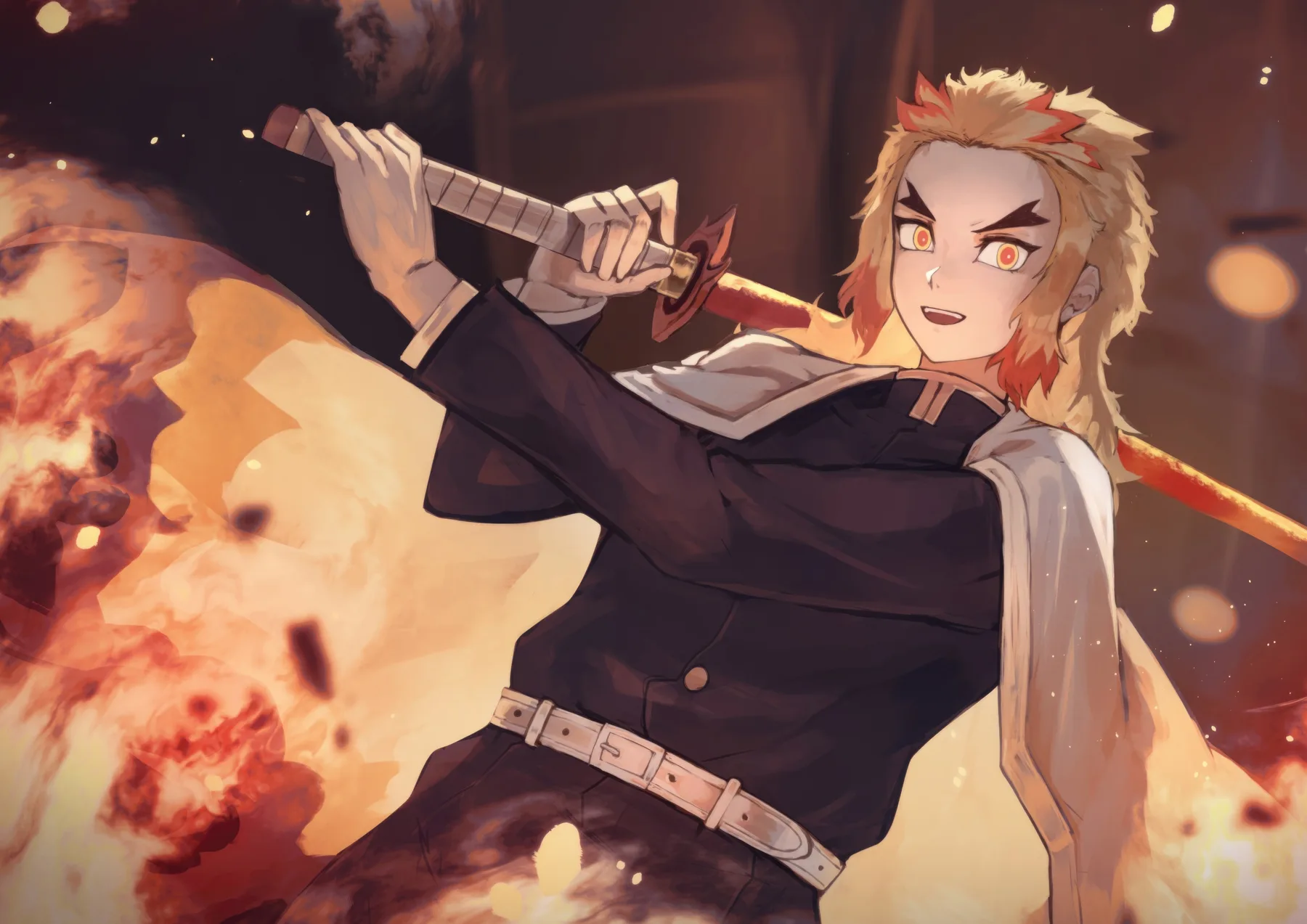 Obanai Iguro Vendas y Fuego