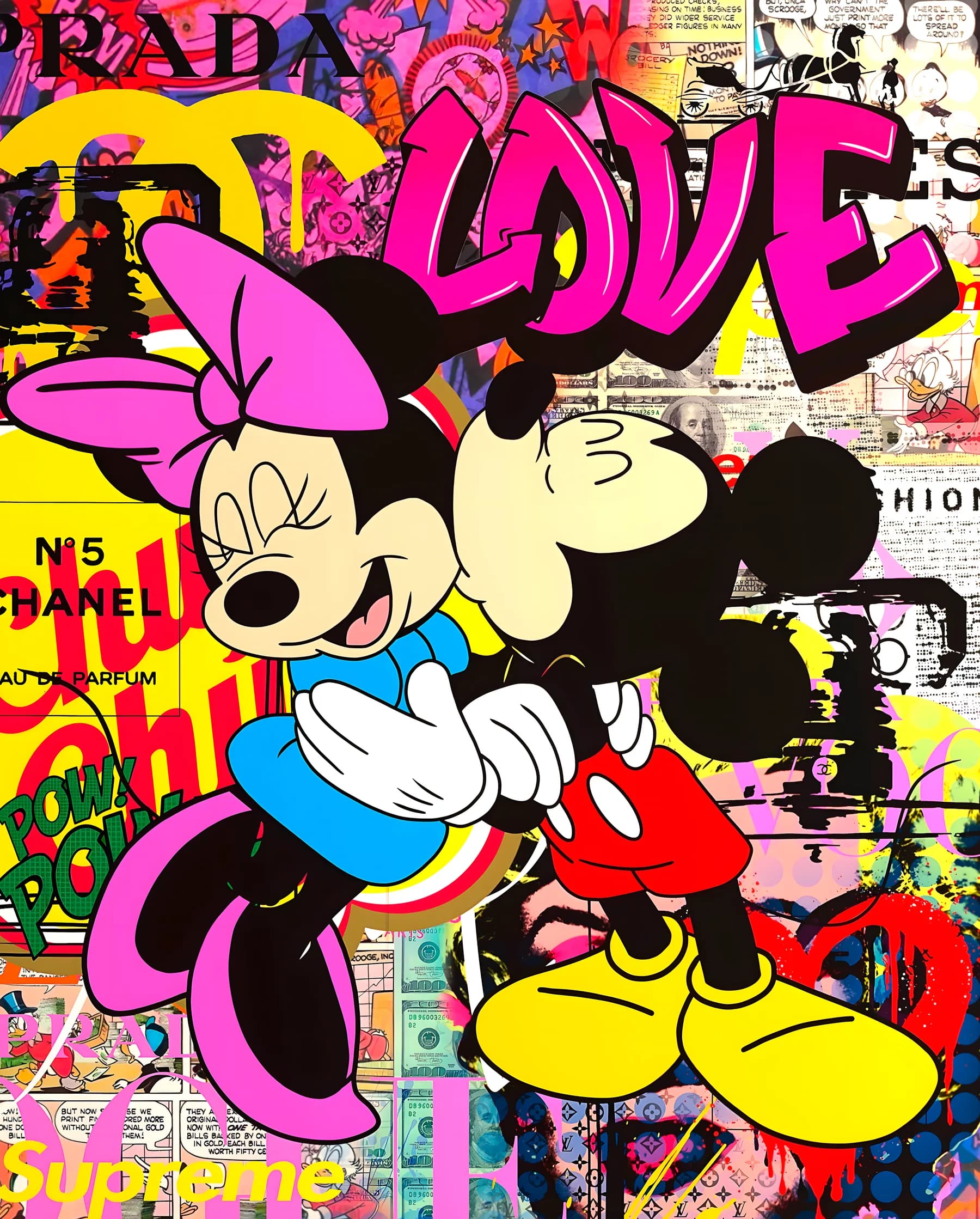 Mickey y Minnie Beso de Amor