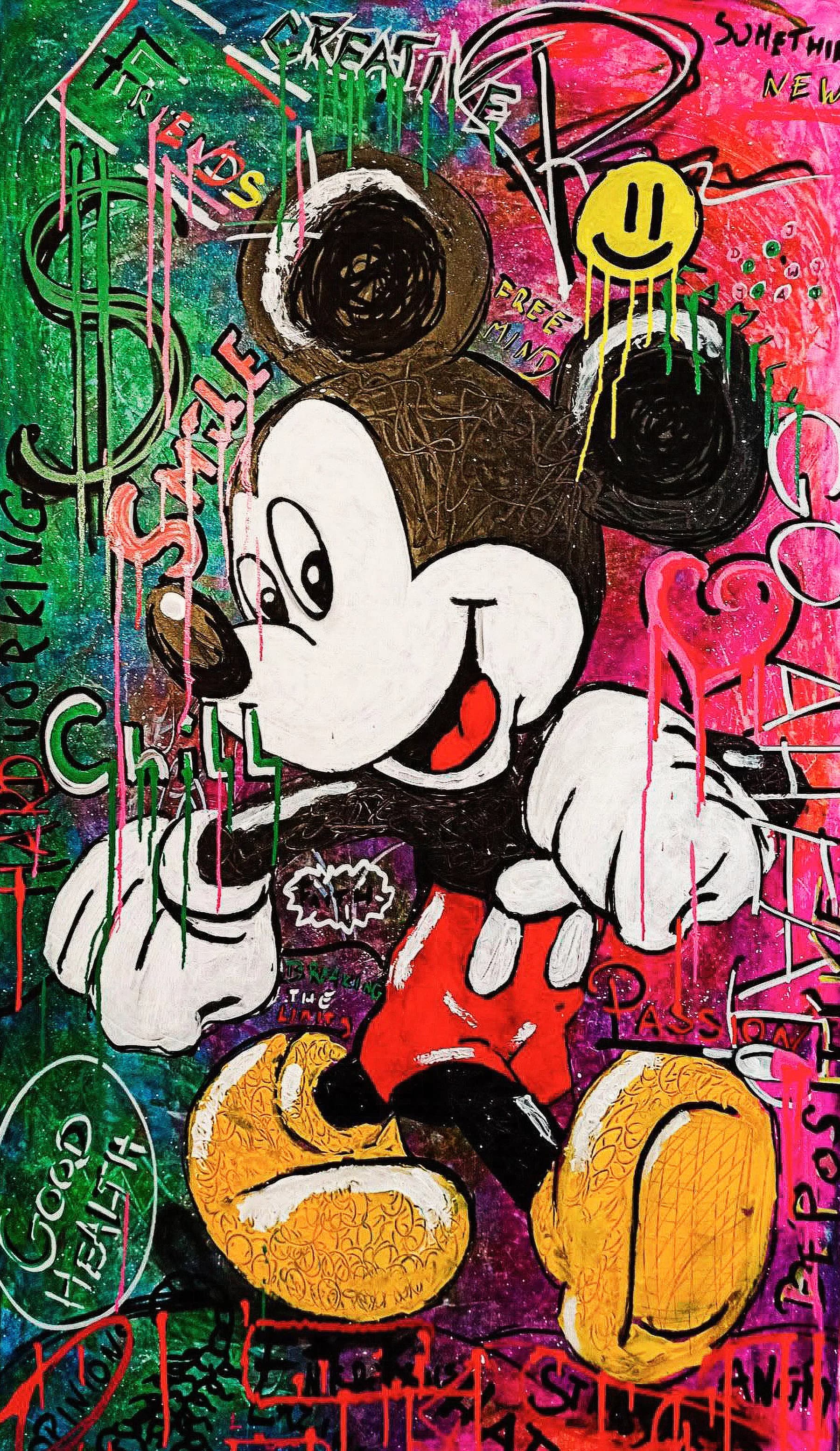 Mickey Mouse Smile Street Art