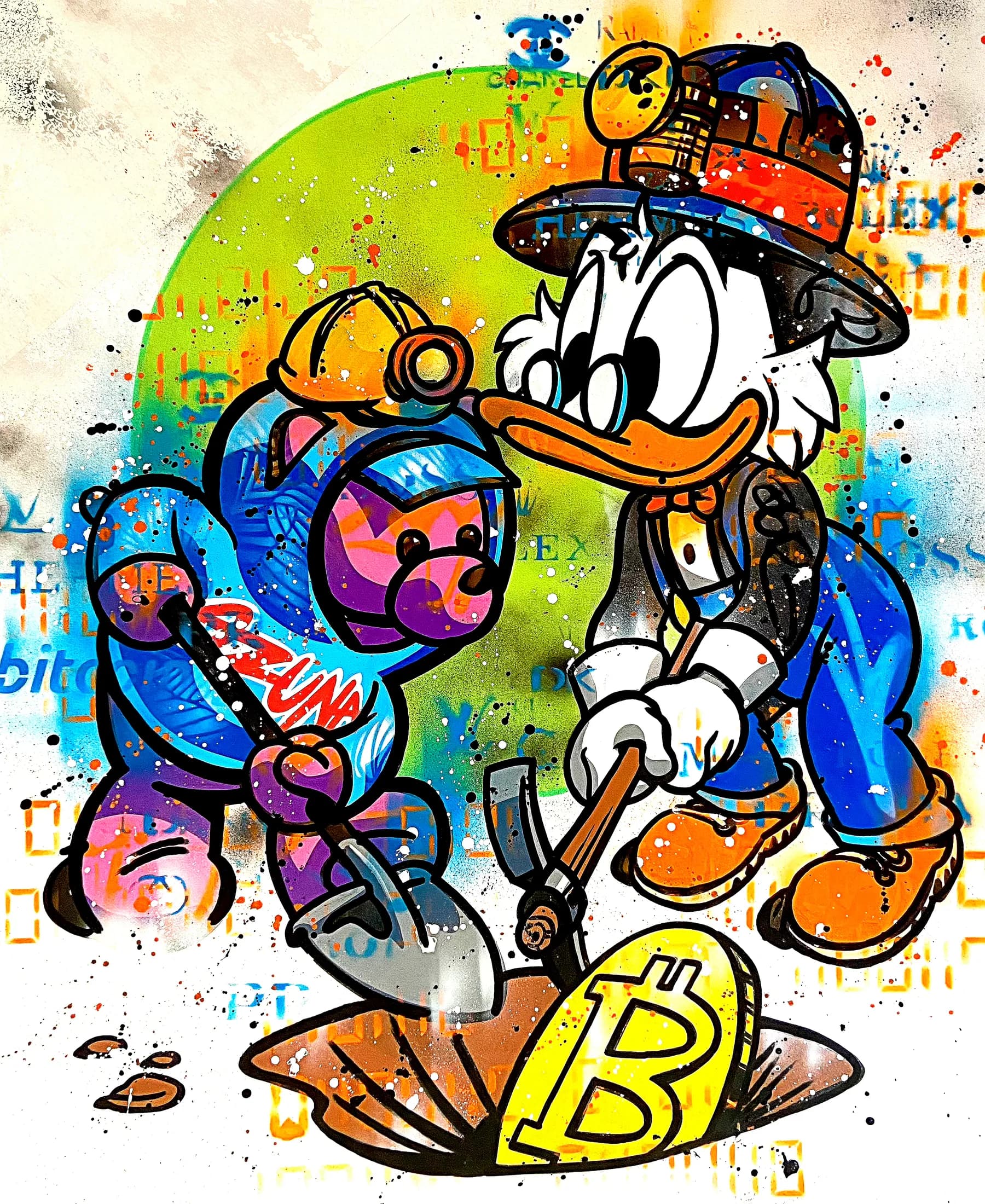 Tío Rico y Pato Donald Mineros de Bitcoin