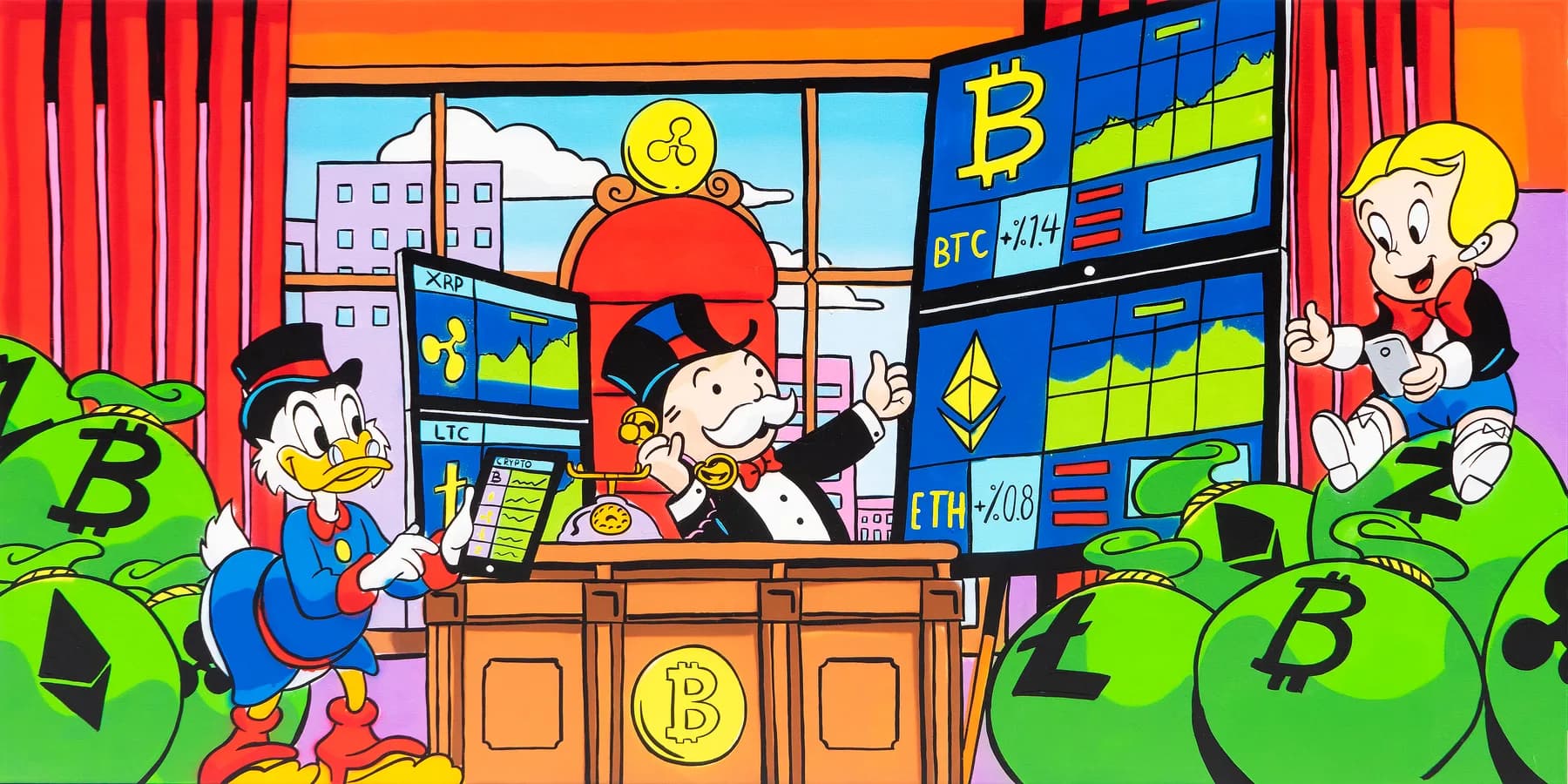 Tío Rico y Monopoly Trading Cripto