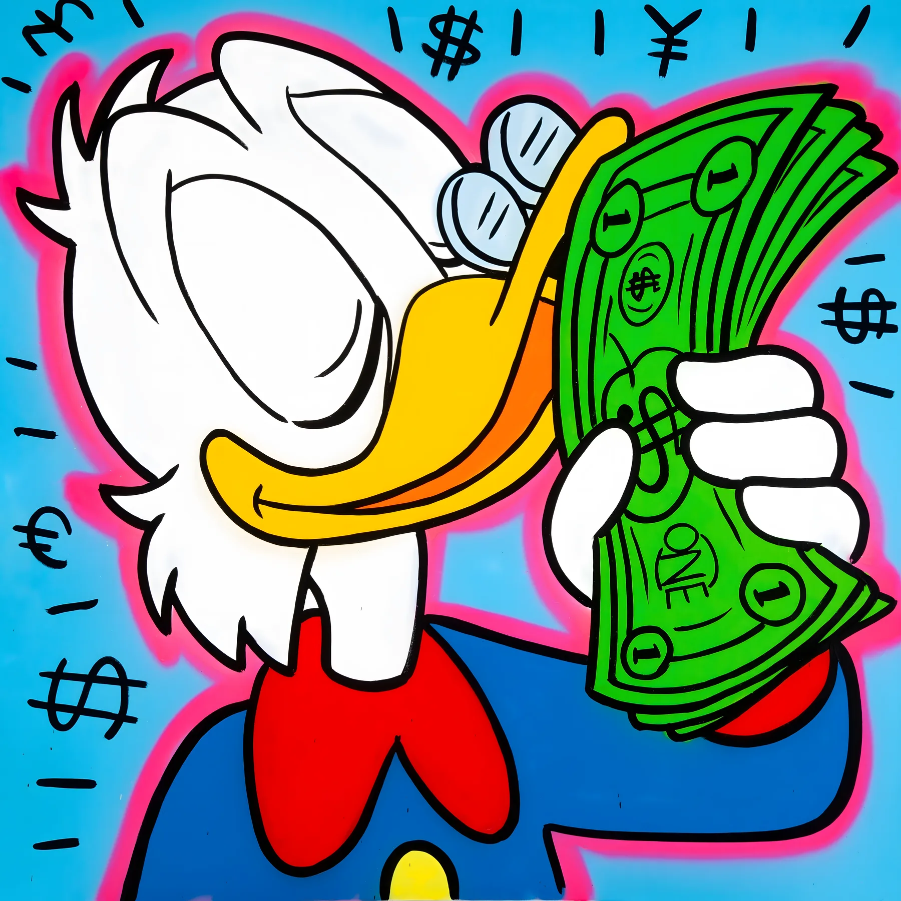 Pato Donald KAWS Efectivo
