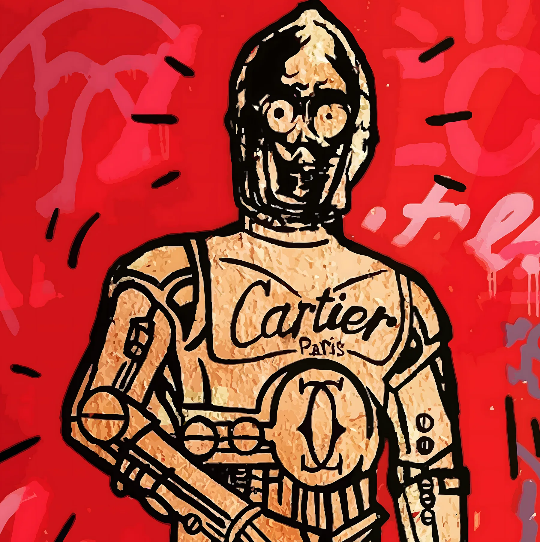 C-3PO Cartier Street Art