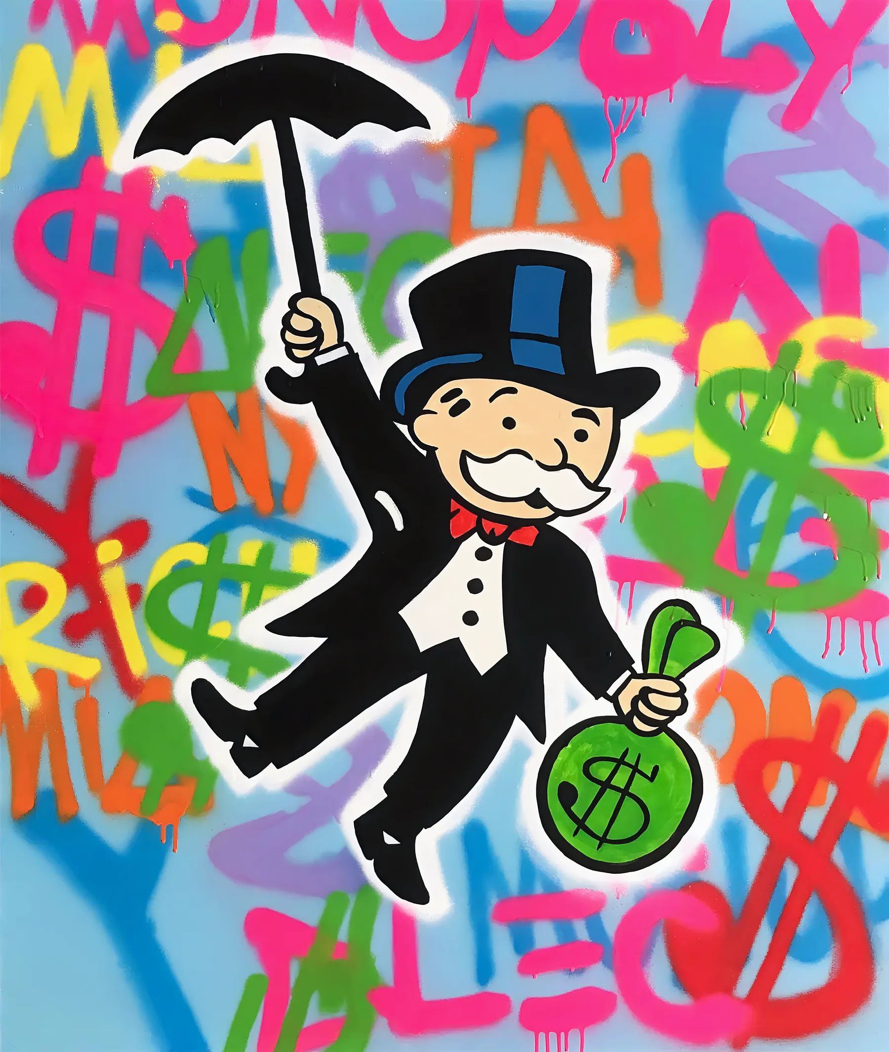 Monopoly Volando con Paraguas