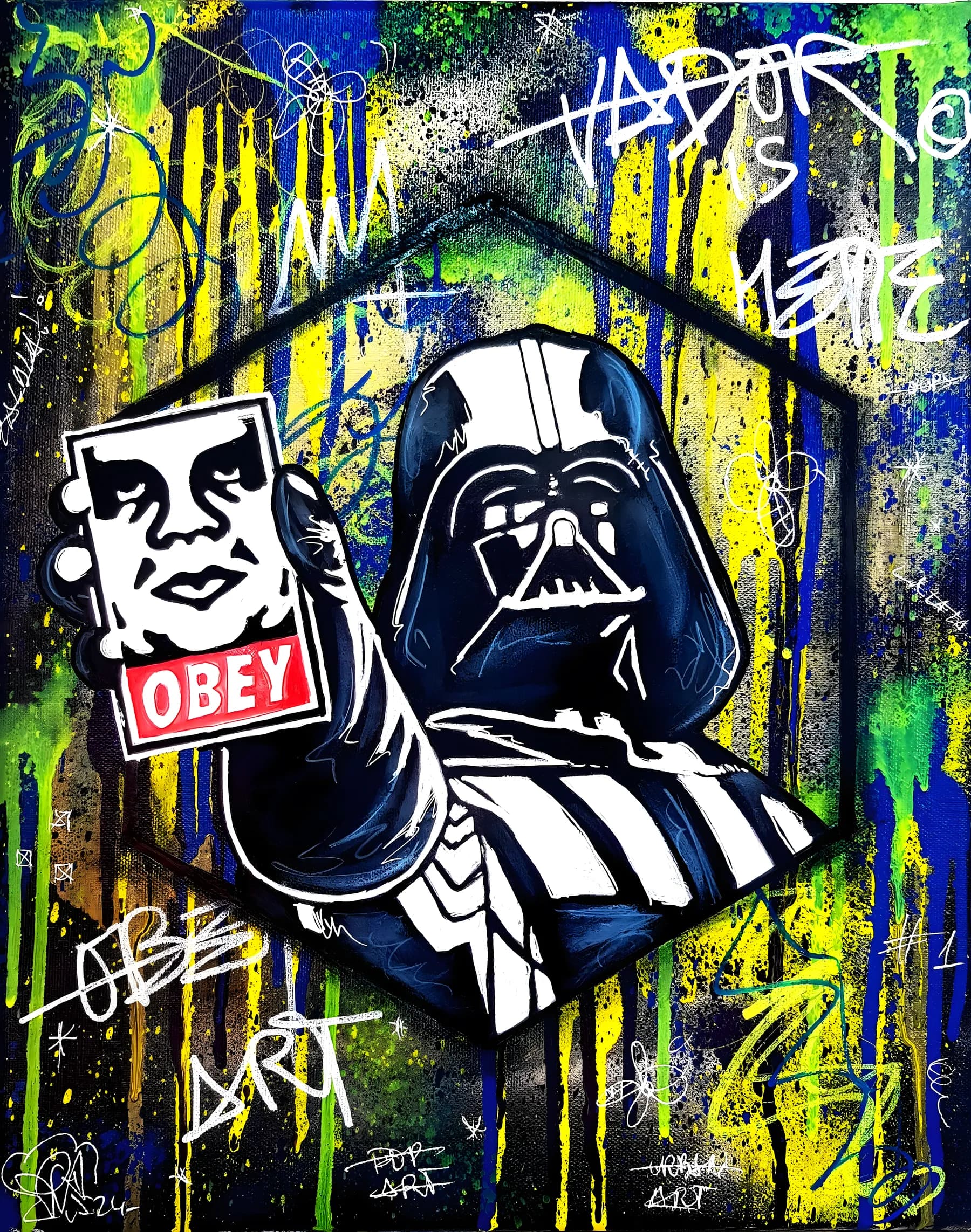 Darth Vader Obey Street Art