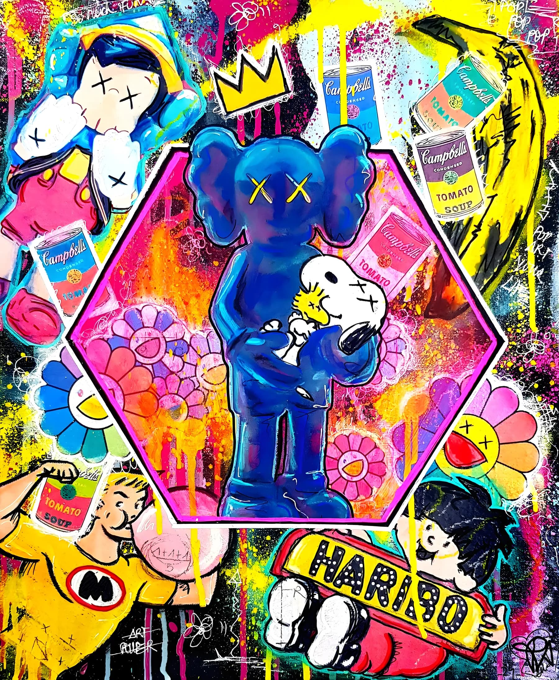 KAWS y Snoopy Pop Art