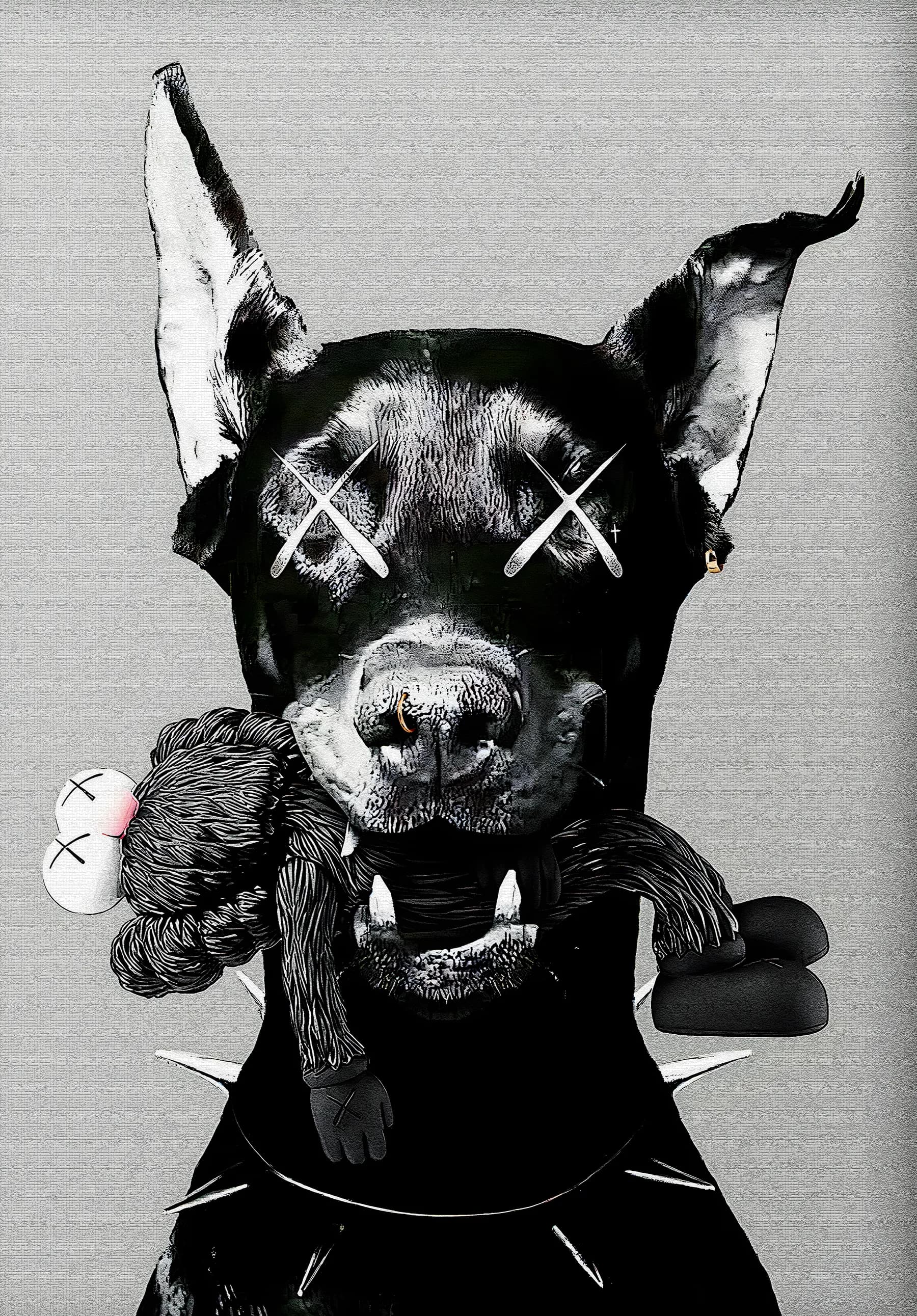 Doberman KAWS Peluche