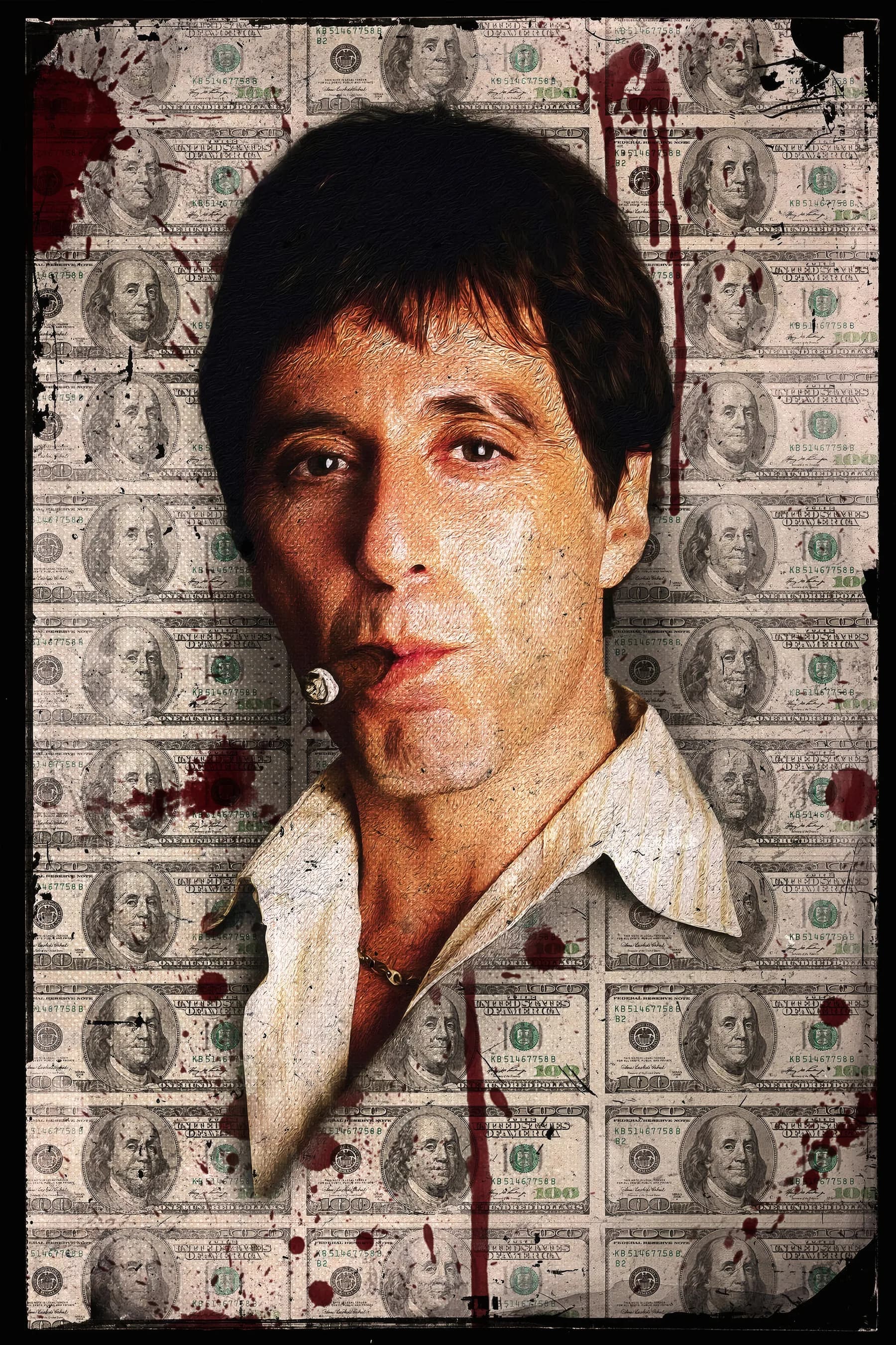 Scarface Retrato en Billetes
