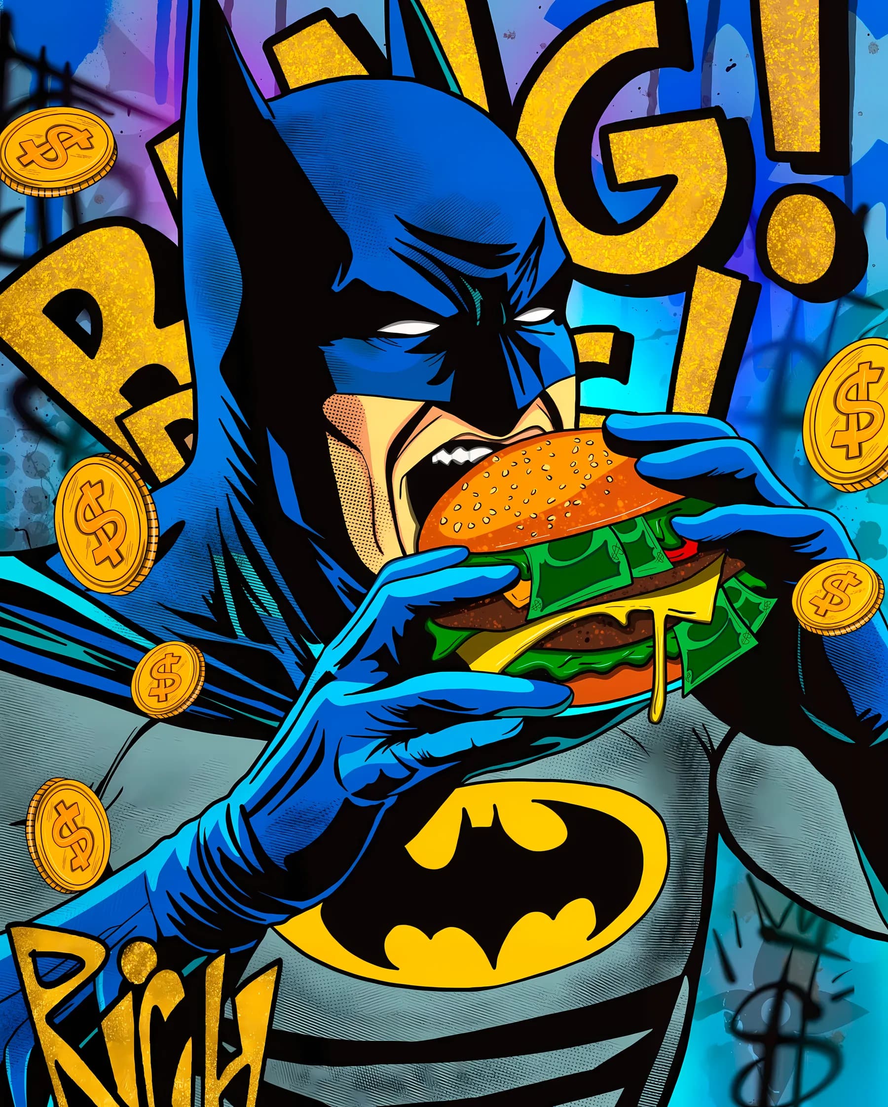 Batman Hamburguesa de Dinero