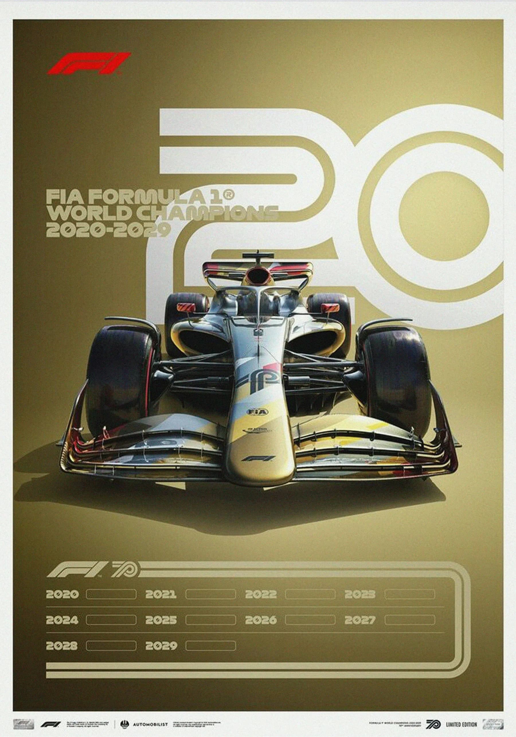 F1 Campeones 2020-2029 Dorado