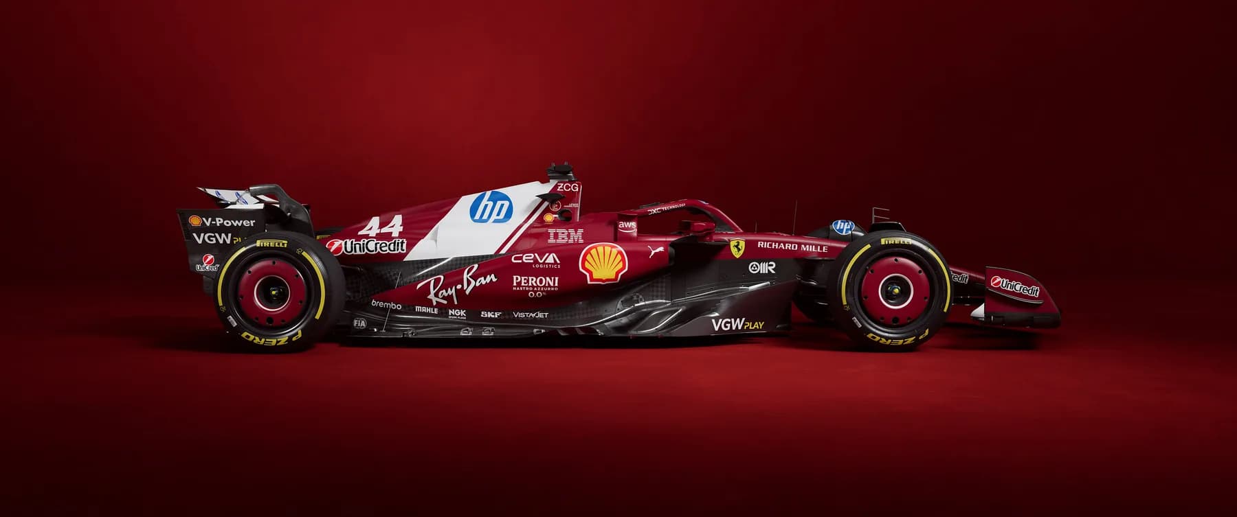 Ferrari HP F1 Perfil Blanco
