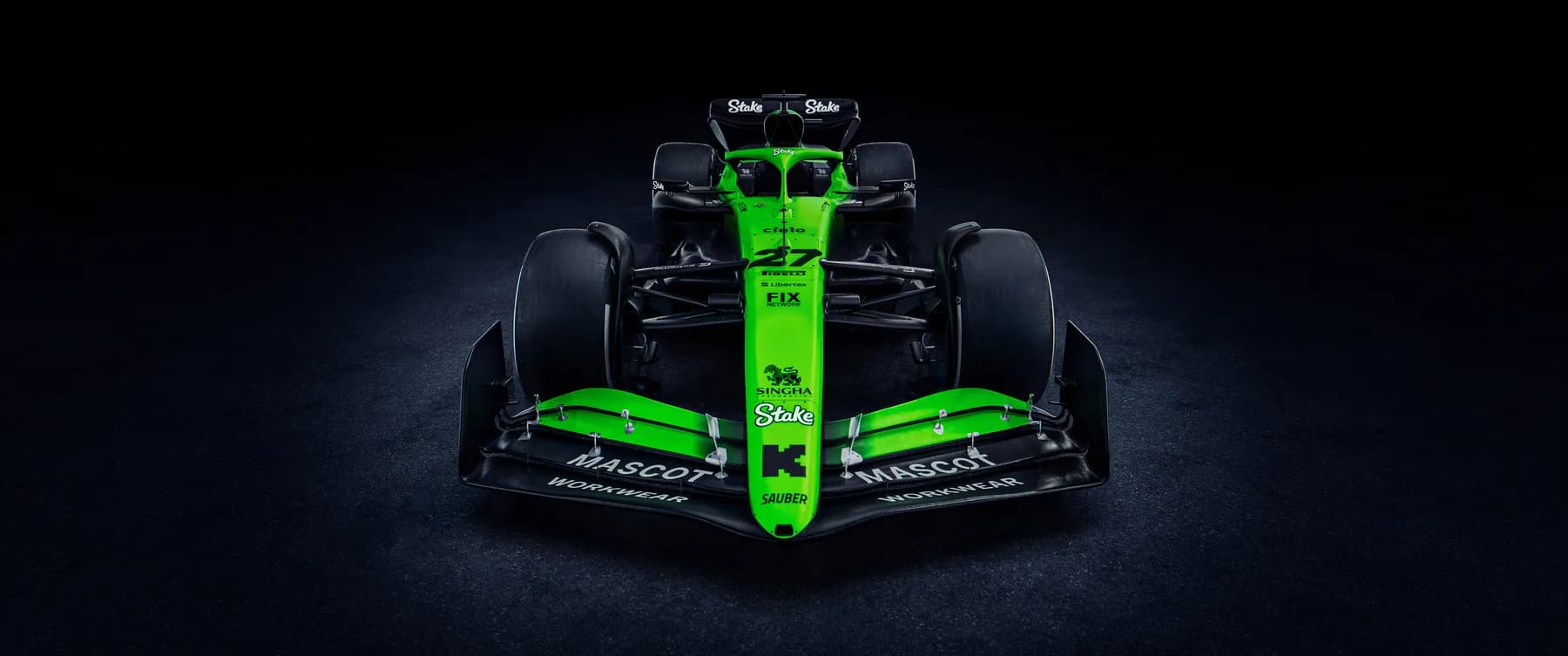 Kick Sauber F1 Frontal Verde