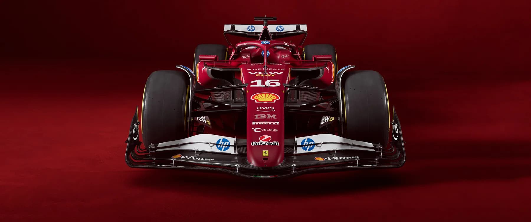 Ferrari HP F1 Frontal Rojo