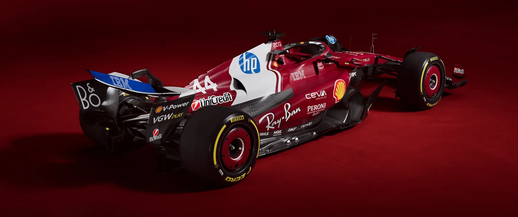 Ferrari HP F1 Trasera Roja
