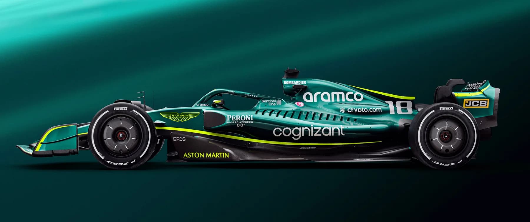 Aston Martin F1 Lateral Clásico